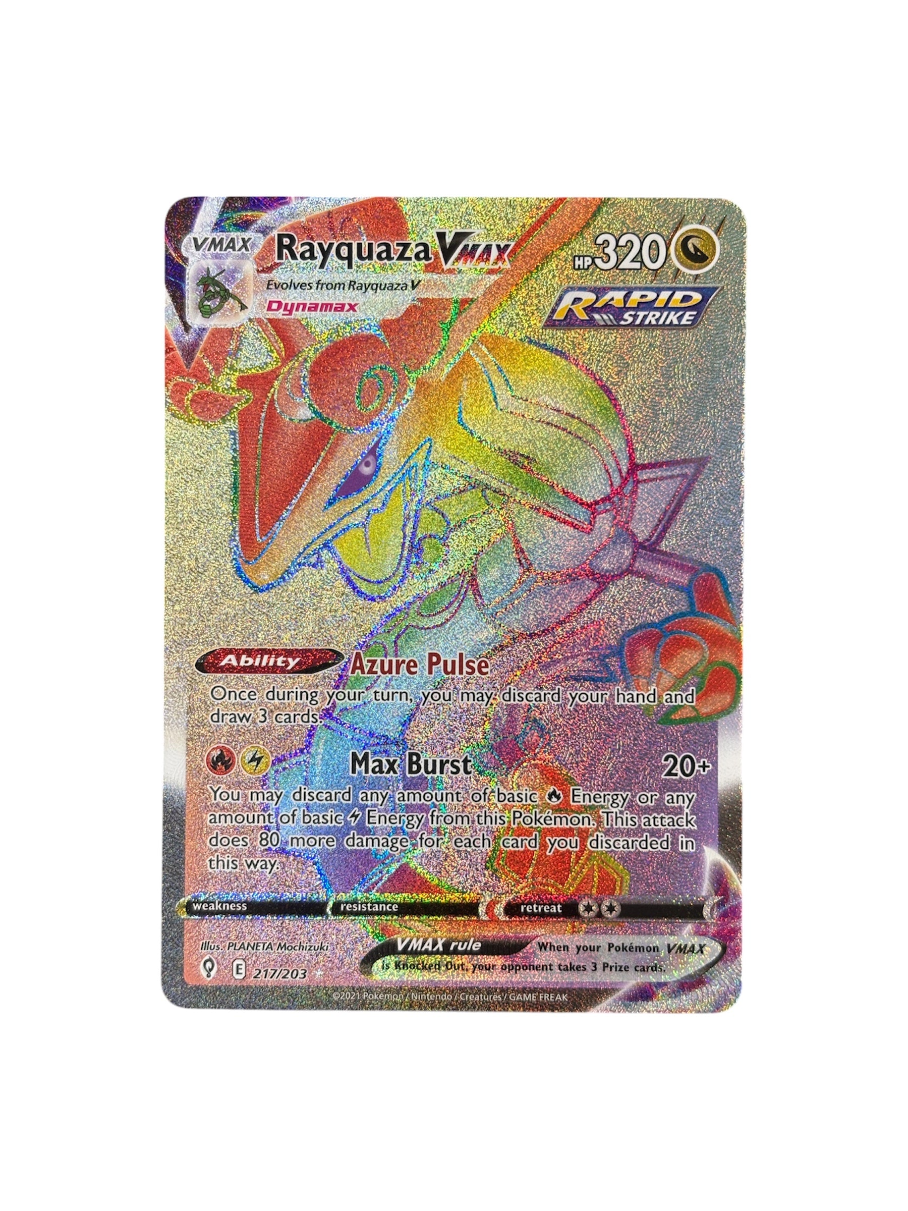 Rayquaza VMAX (Secret): Evolving Skies NM/M
