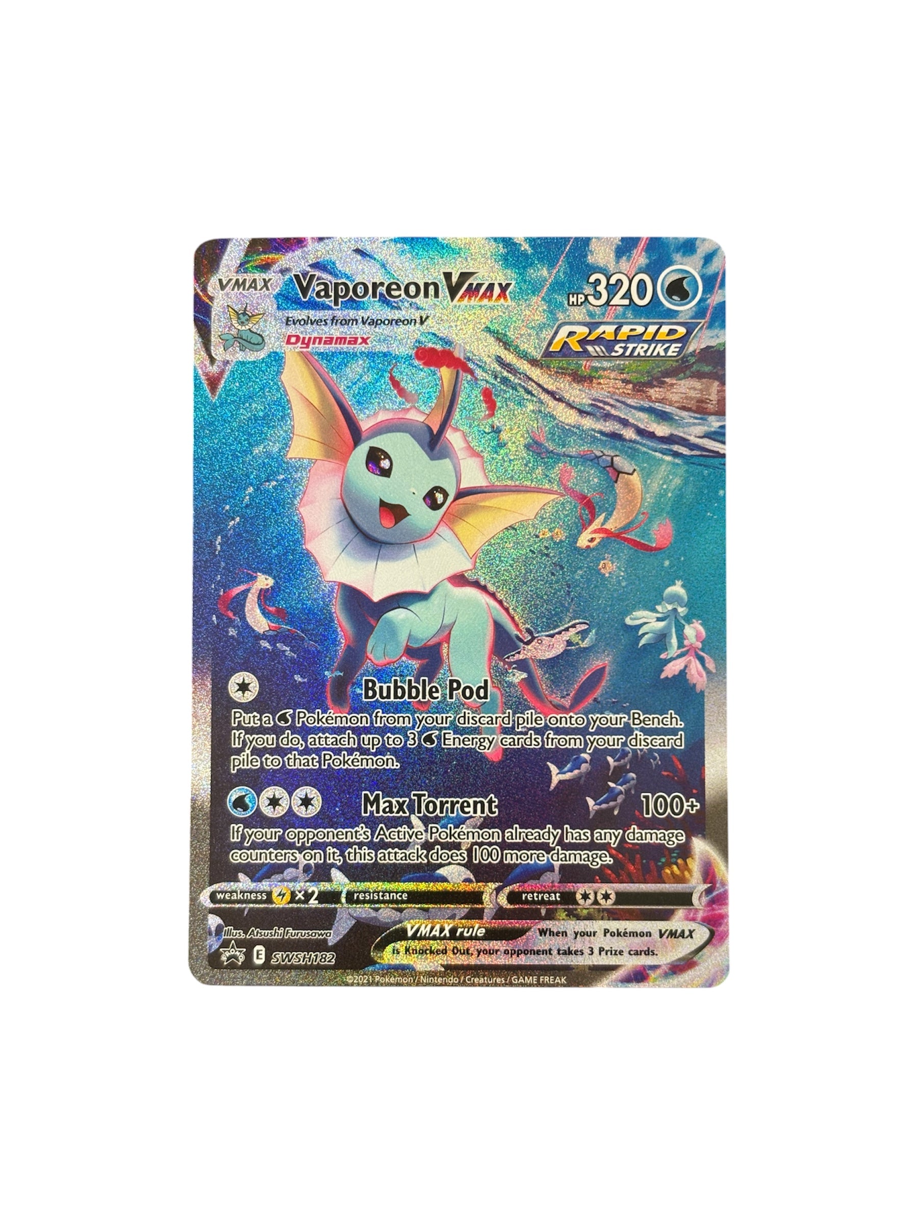 Vaporeon VMAX - SWSH182: Sword & Shield Promo Card NM/M