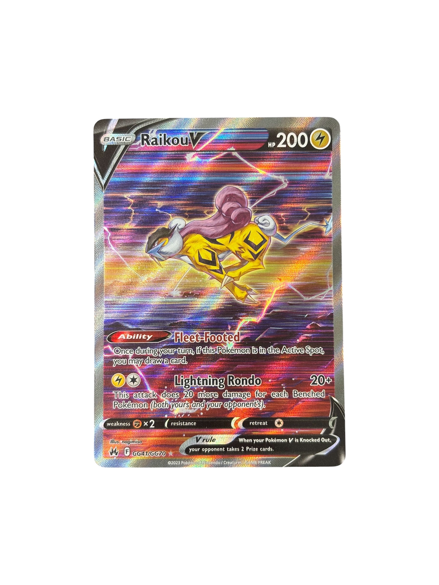 Raikou V - Crown Zenith: Galarian Gallery NM/M (1)