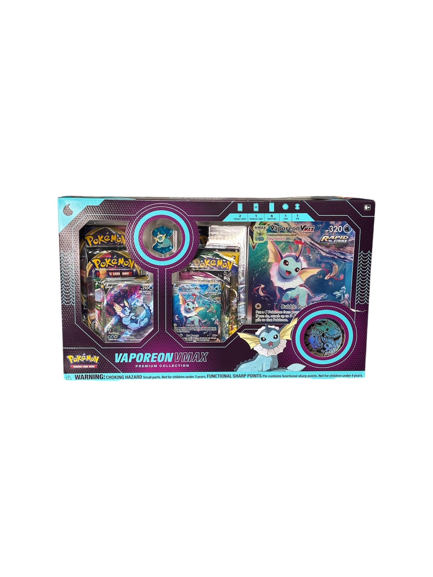 Vaporeon VMAX Premium Collection (Slight Box Tear)