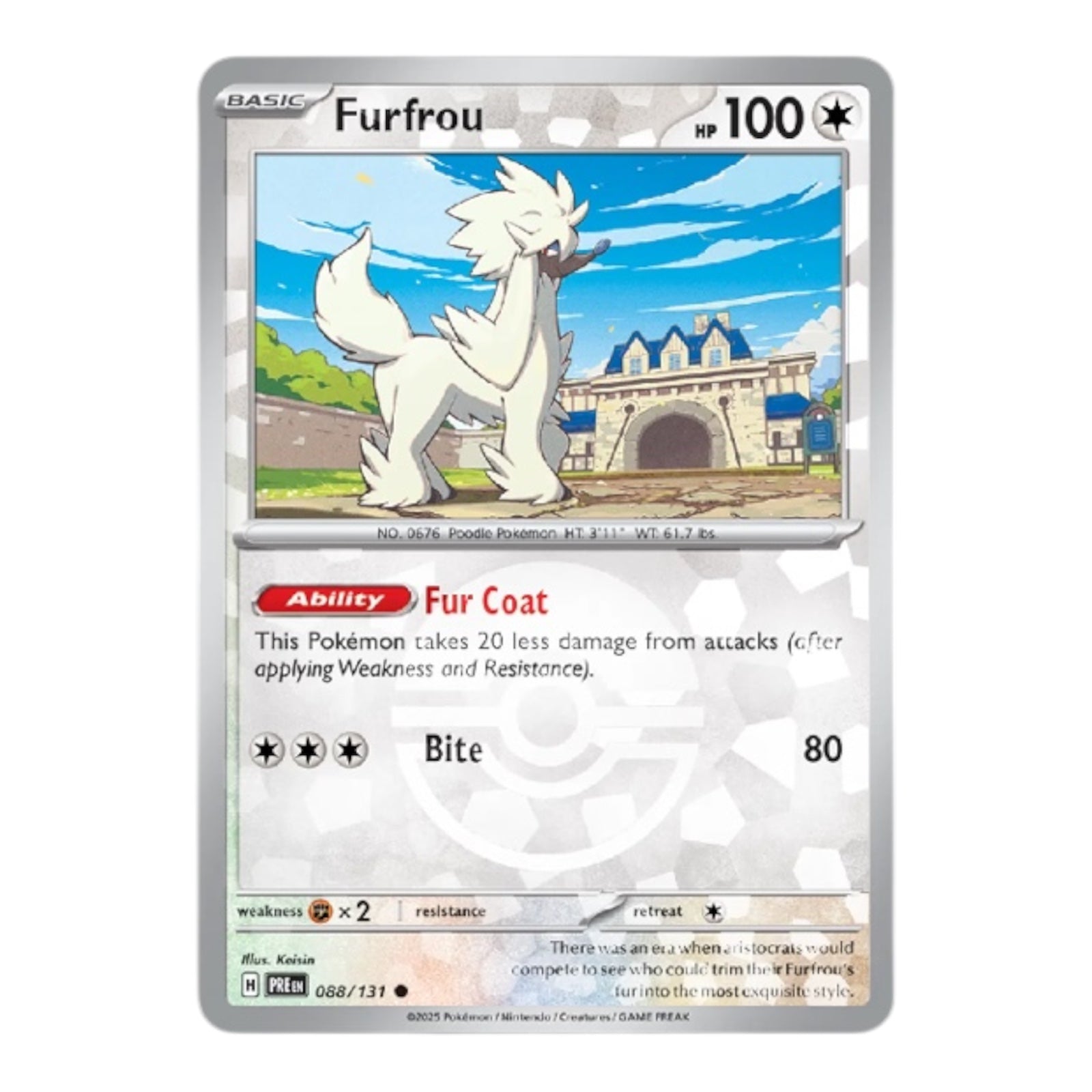 Furfrou 088/131 Poke Ball Pattern