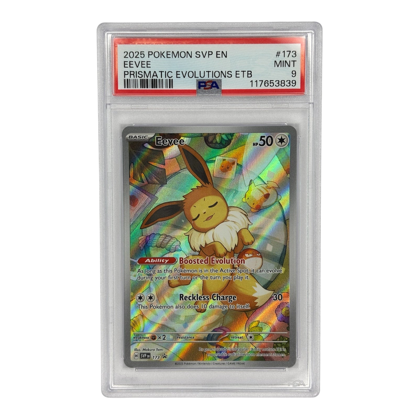 Eevee Black Star Promo 173 PSA 9