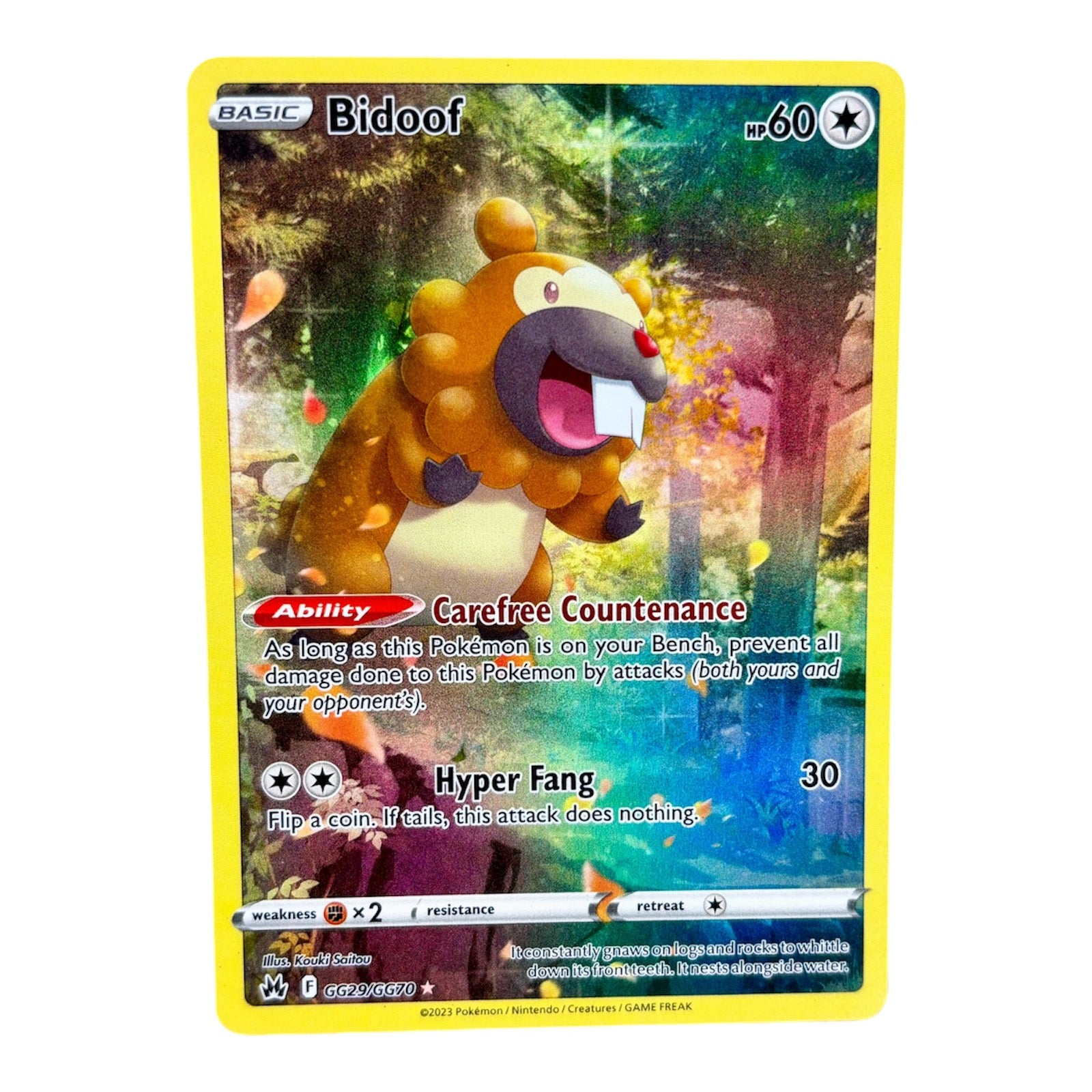 Pokemon Bidoof - Crown Zenith: Galarian Gallery GG29/GG70 (NM/M)