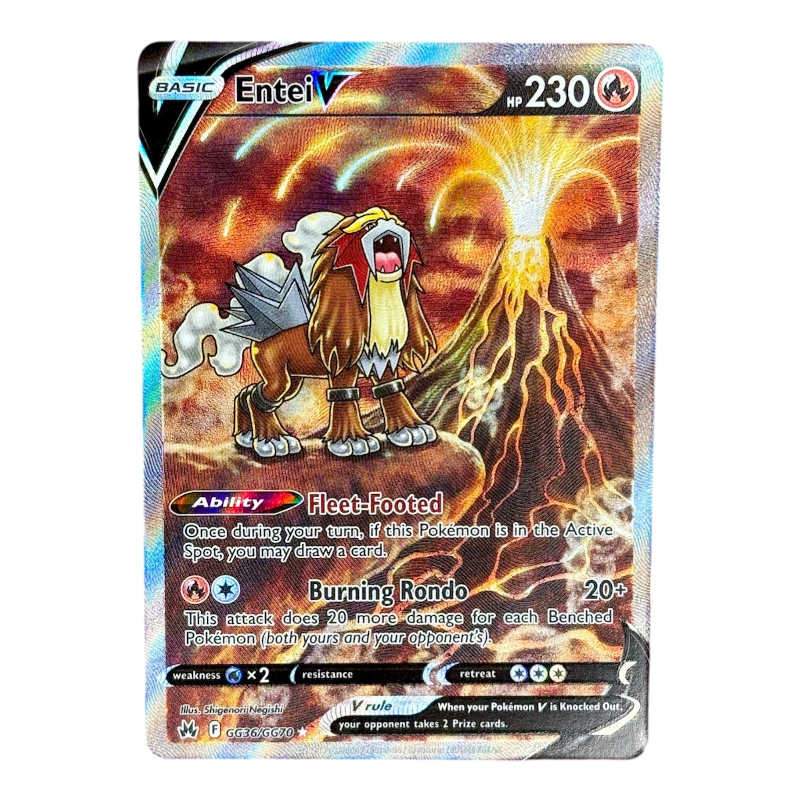 Pokemon Entei V - Crown Zenith GG36/GG70 Galarian Gallery