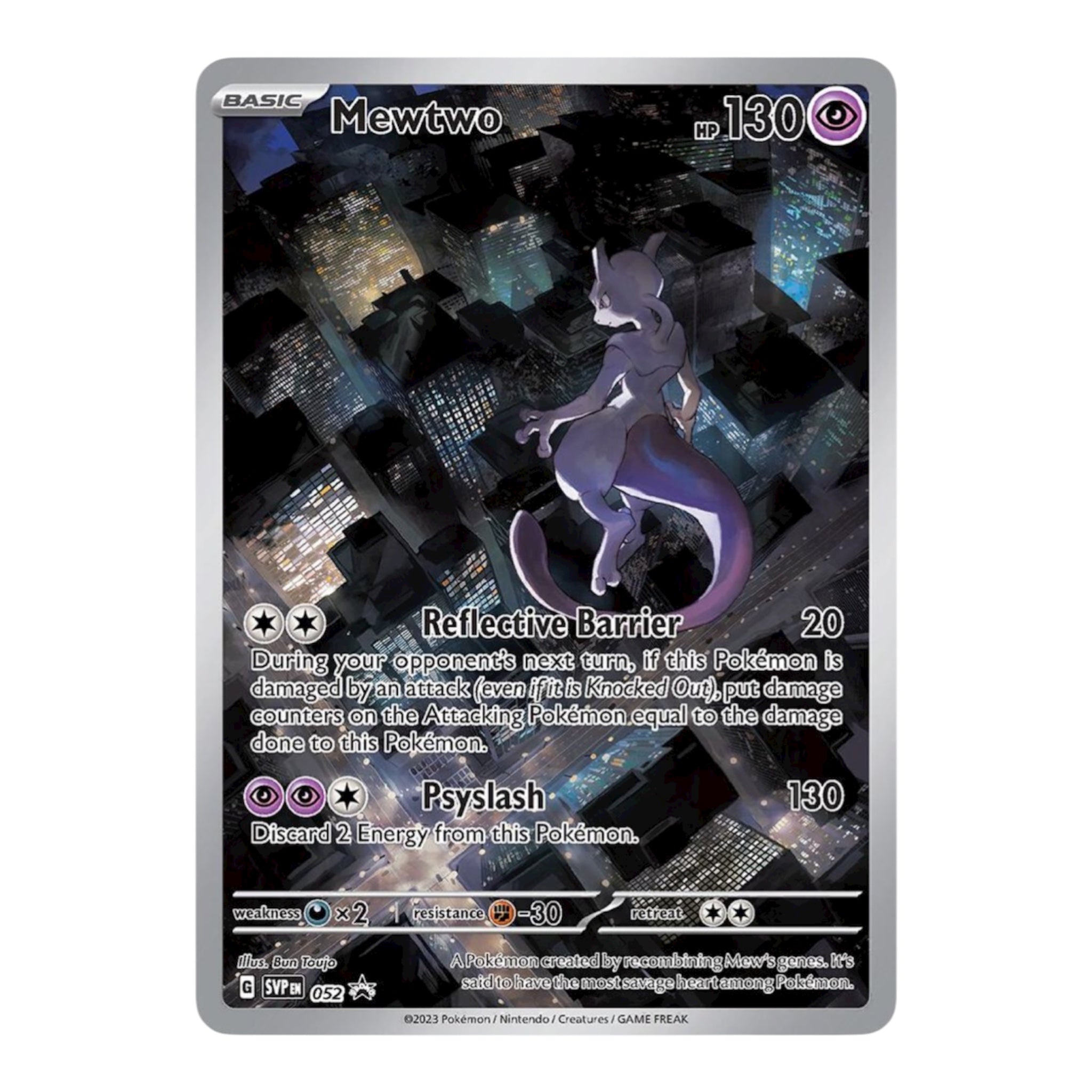 Mewtwo 052 Black Star Promo