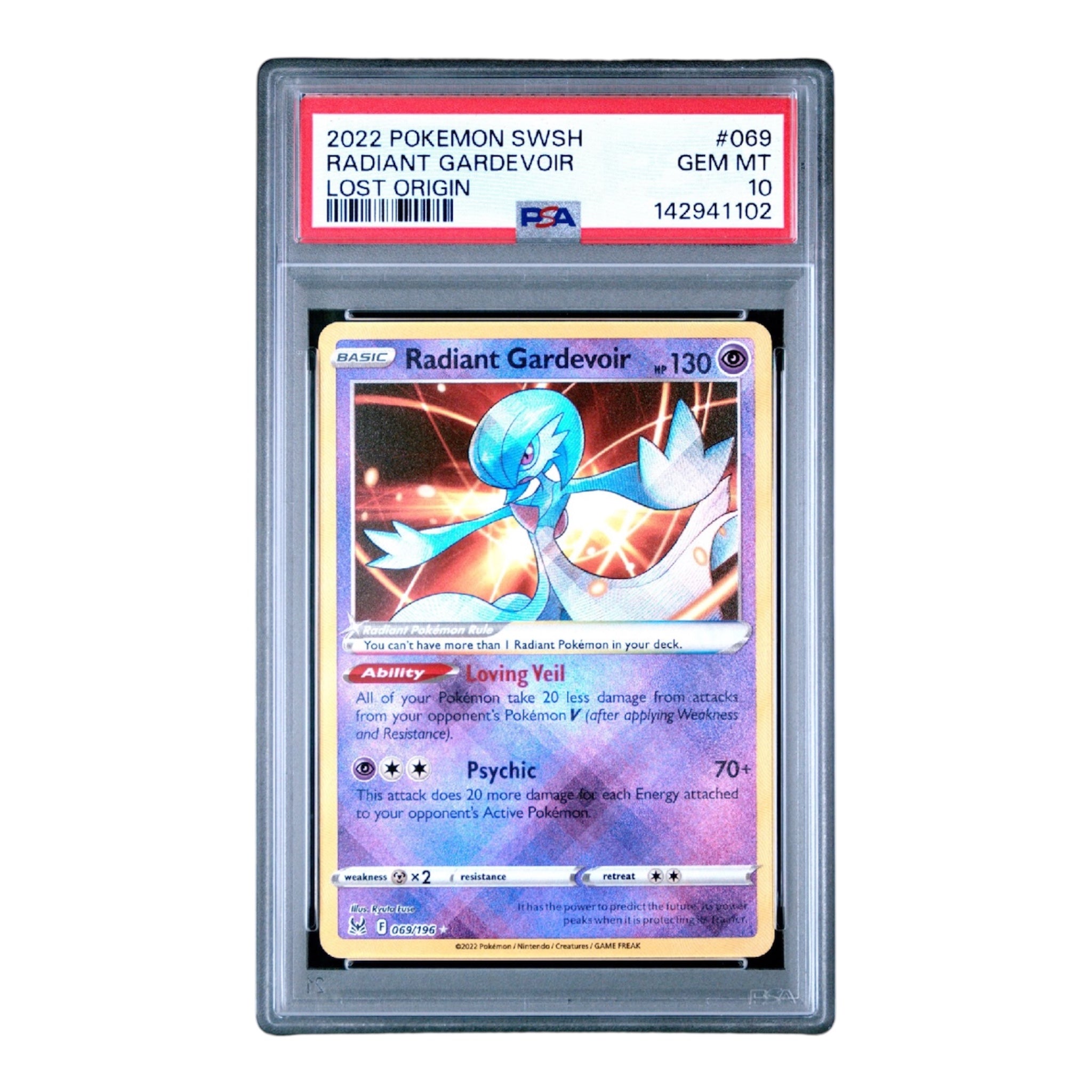 Radiant Gardevoir Lost Origin PSA 10