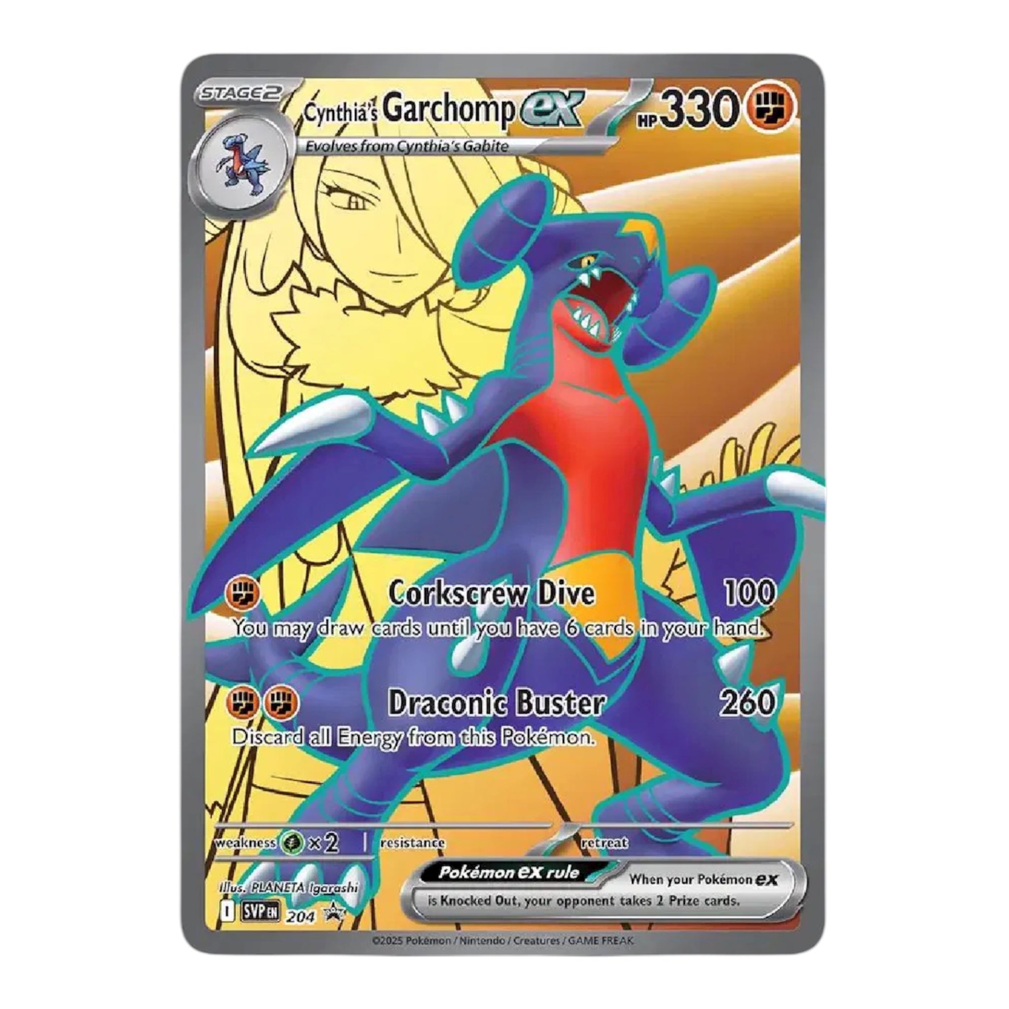 Cynthia's Garchomp Ex 204 Black Star Promo