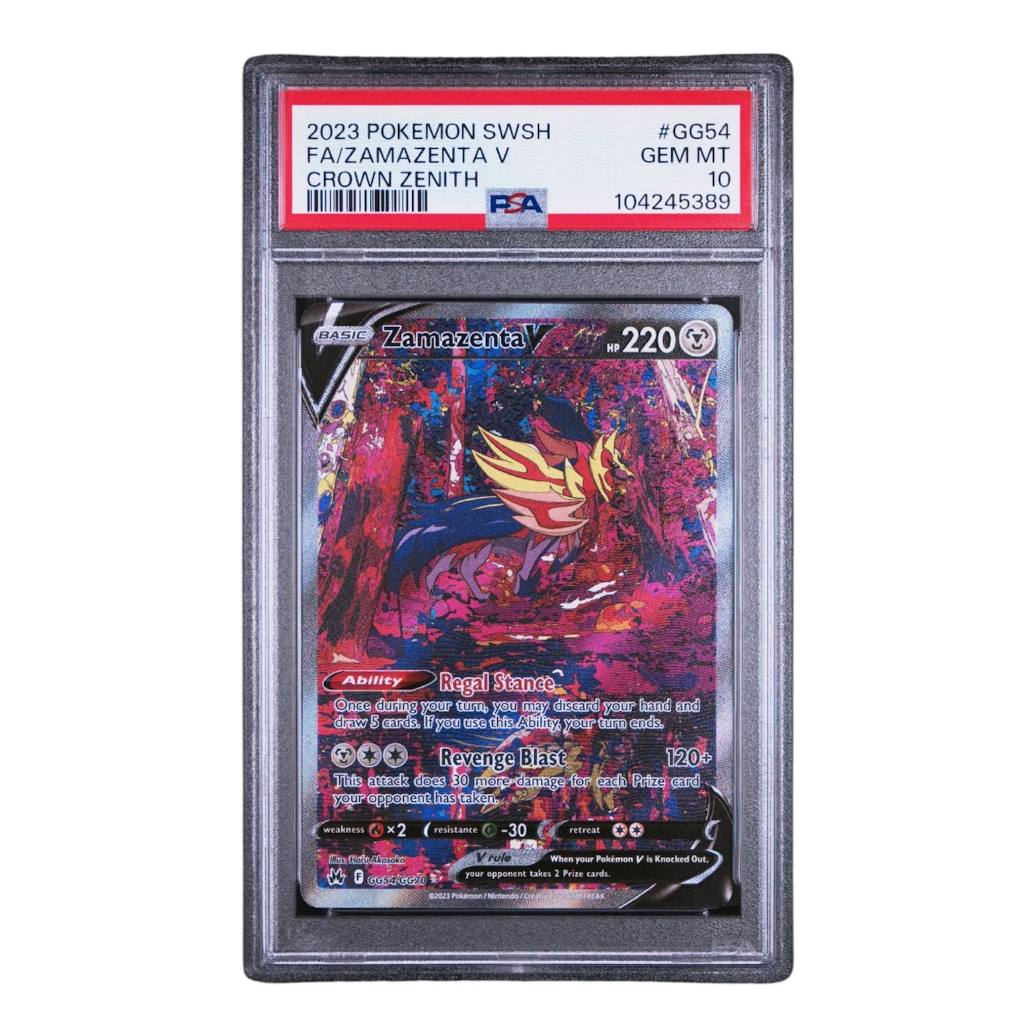 Zamazenta V Crown Zenith PSA 10