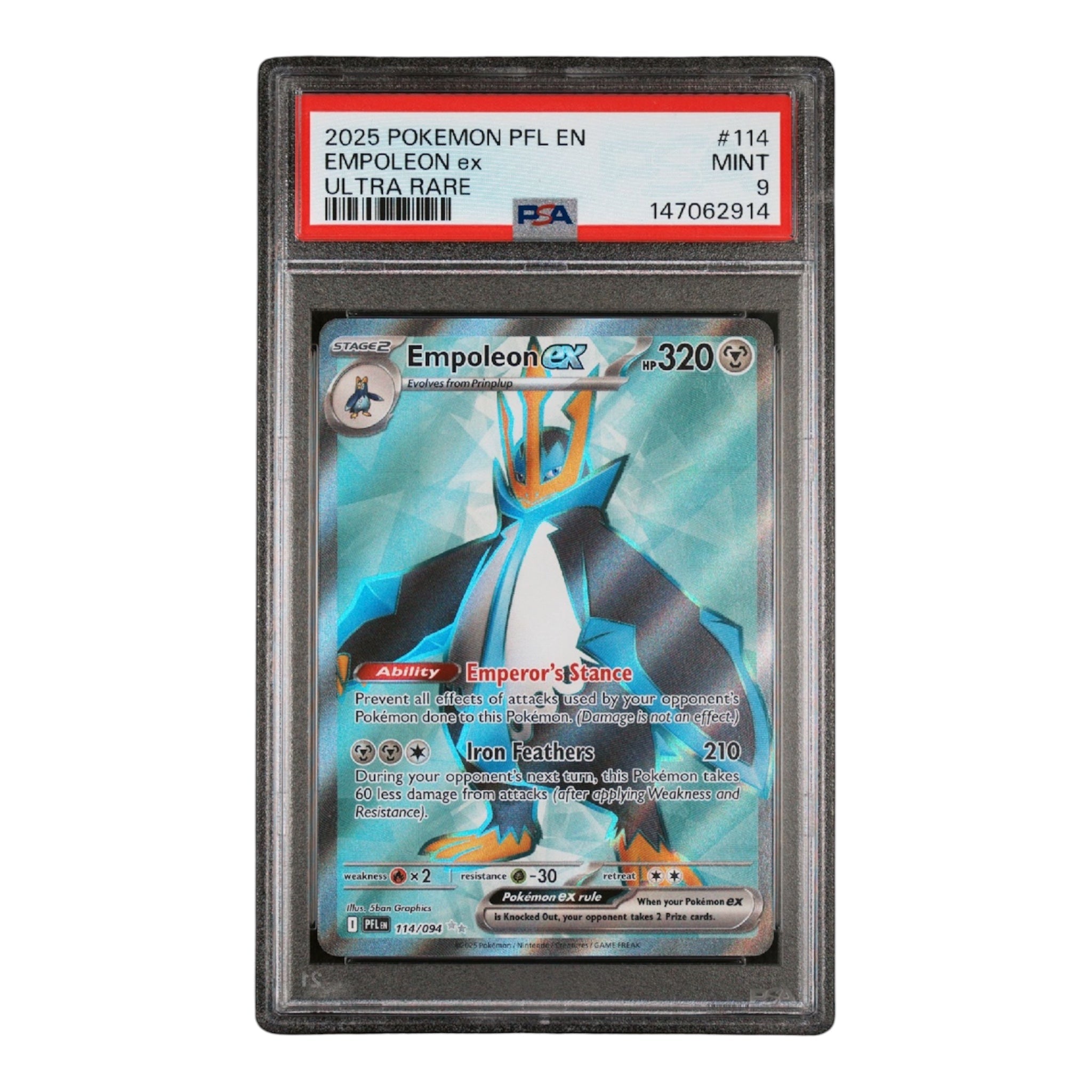Empoleon Ex Phantasmal Flames PSA 9