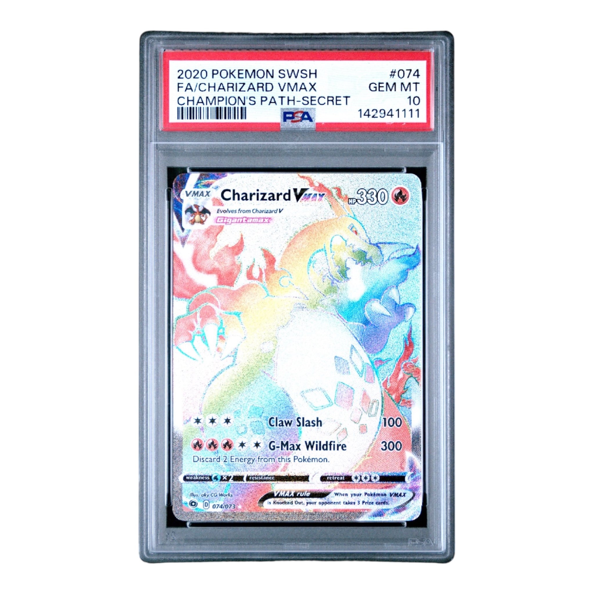 Charizard VMAX Champion's Path PSA 10 – OV Games LLC
