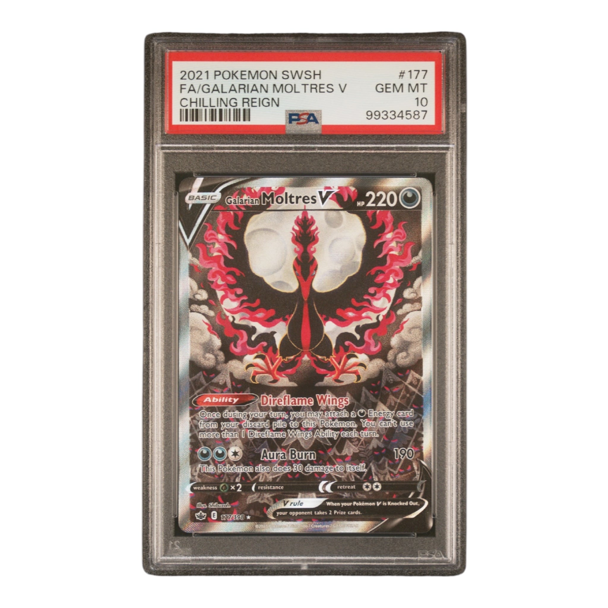 Galarian Moltres V PSA 10