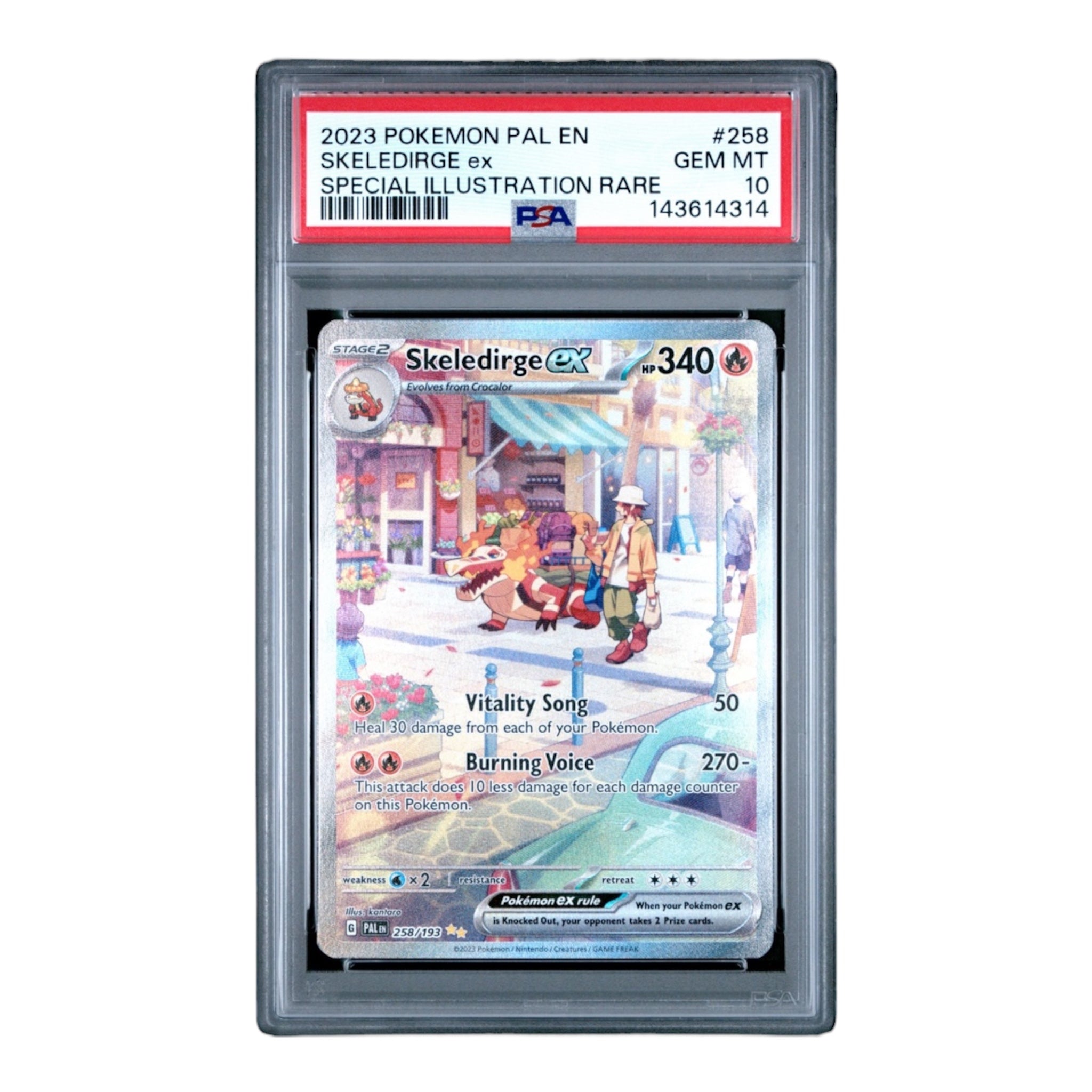 Skeledirge EX Paldea Evolved PSA 10