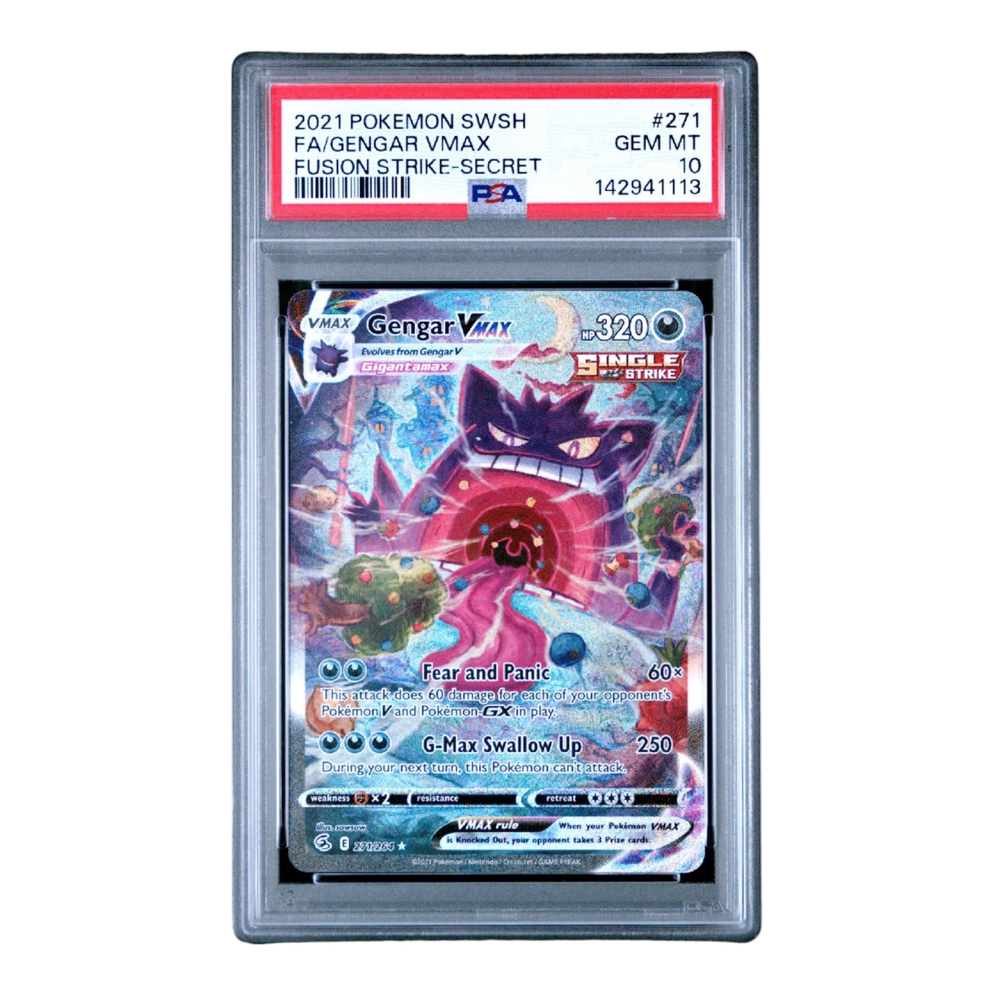 Gengar Fusion Strike PSA 10