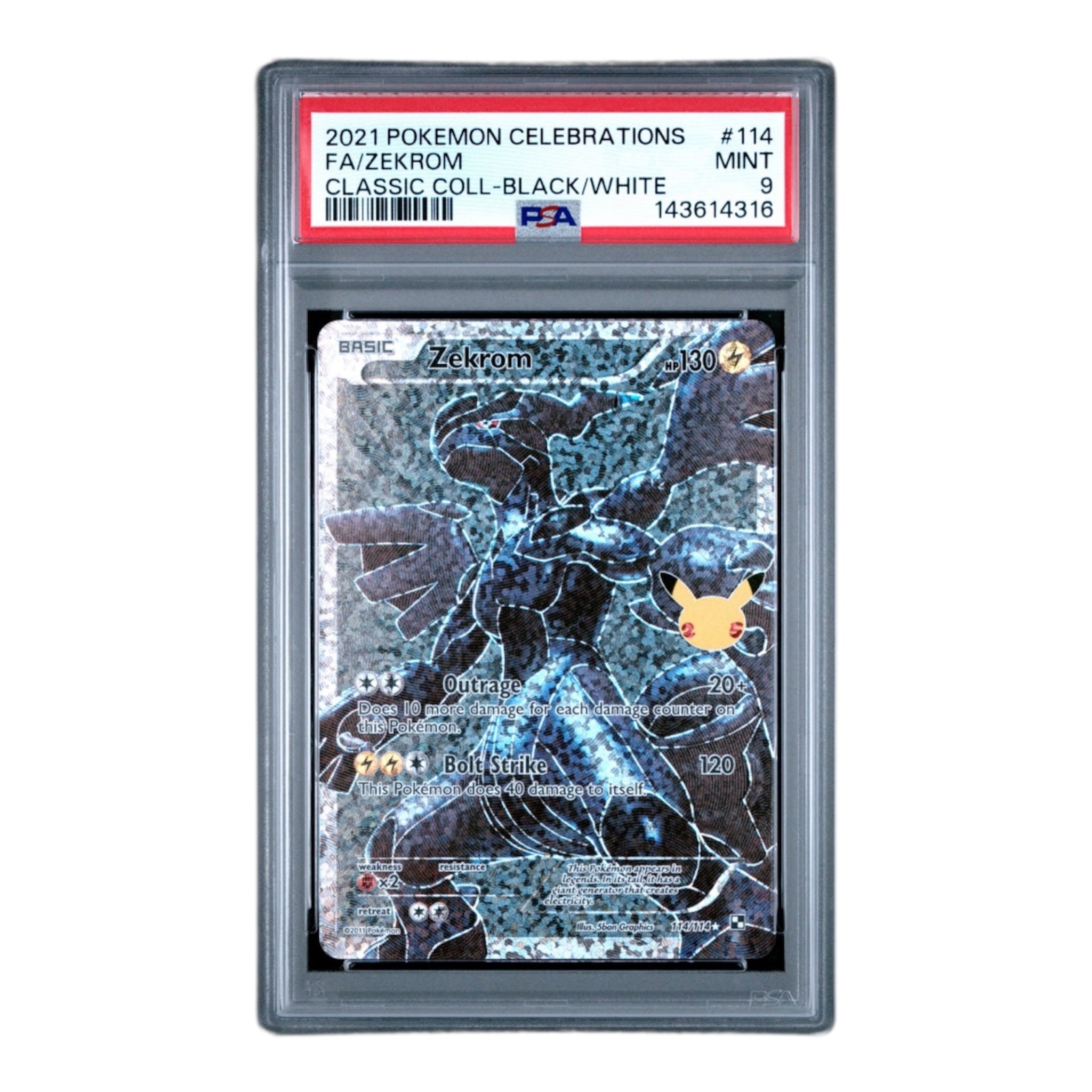 Zekrom Celebrations PSA 9