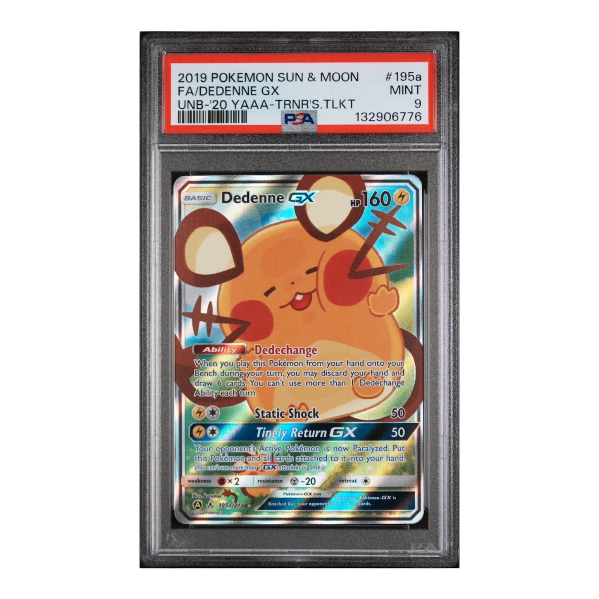 Dedenne GX Unbroken Bonds PSA 9