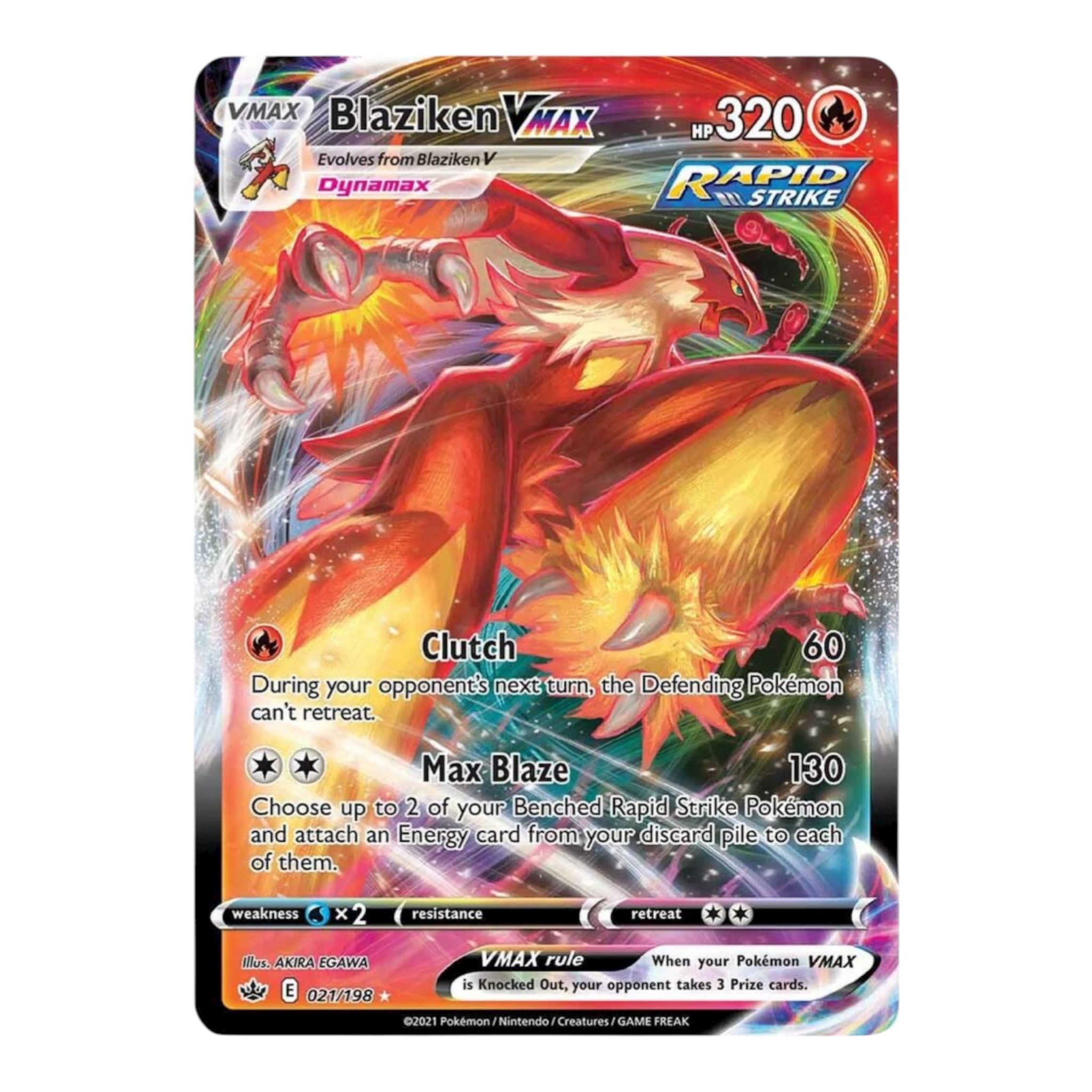 Blaziken VMAX 021/198 Chilling Reign