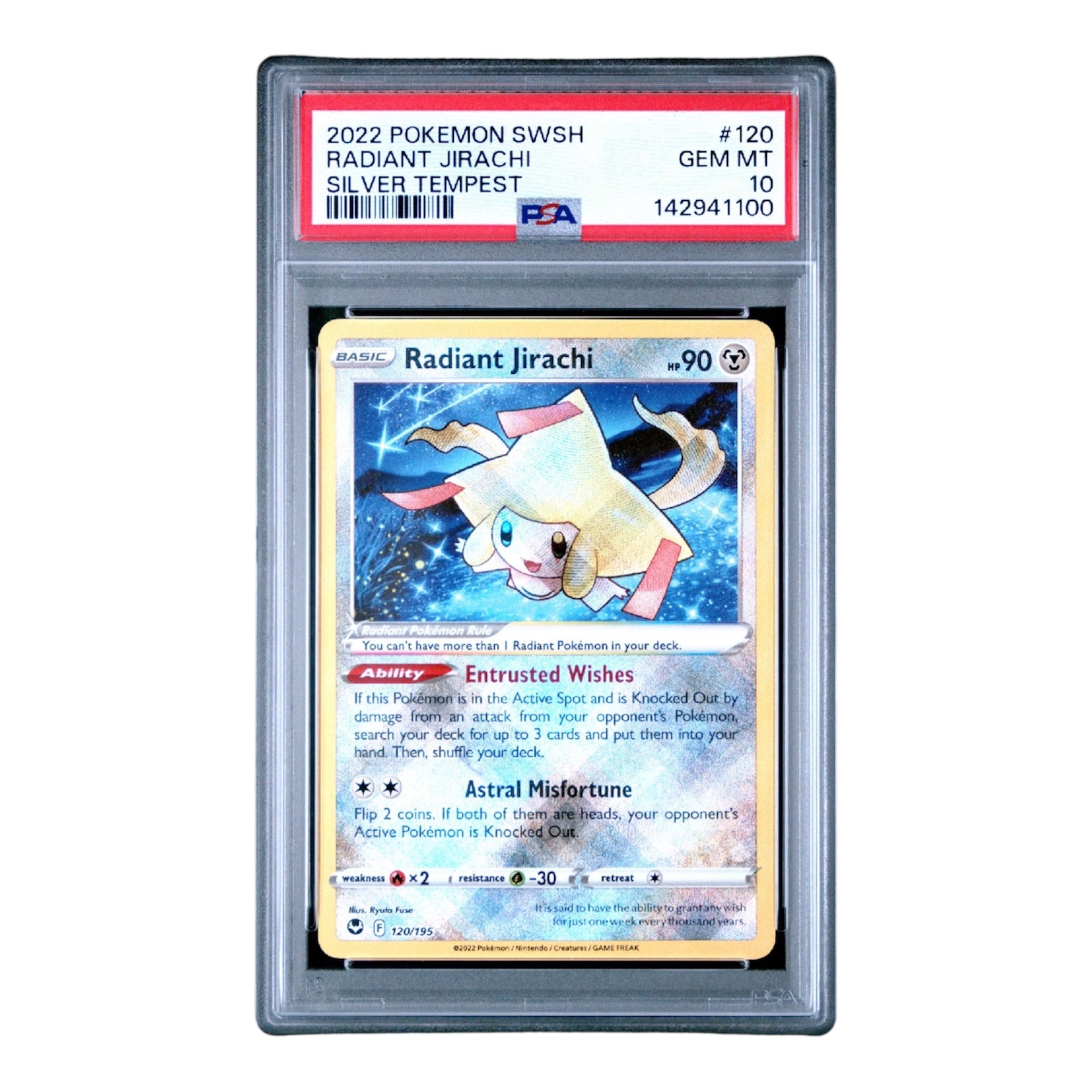 Radiant Jirachi Silver Tempest PSA 10