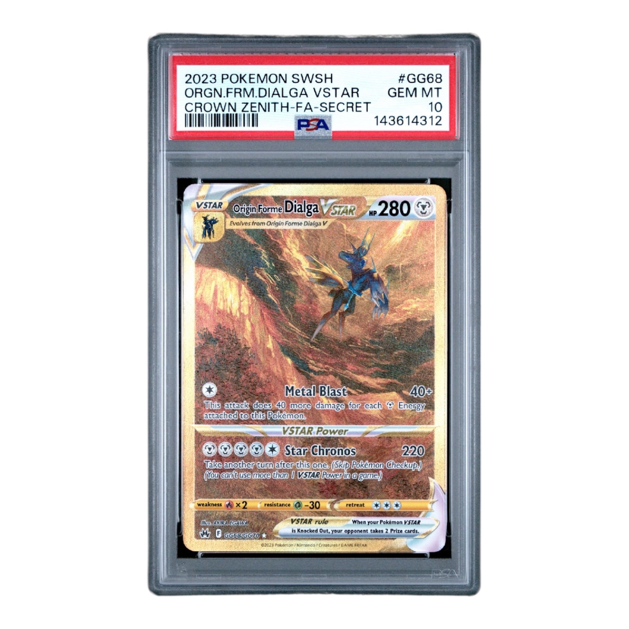 Origin Forme Dialga VSTAR PSA 10