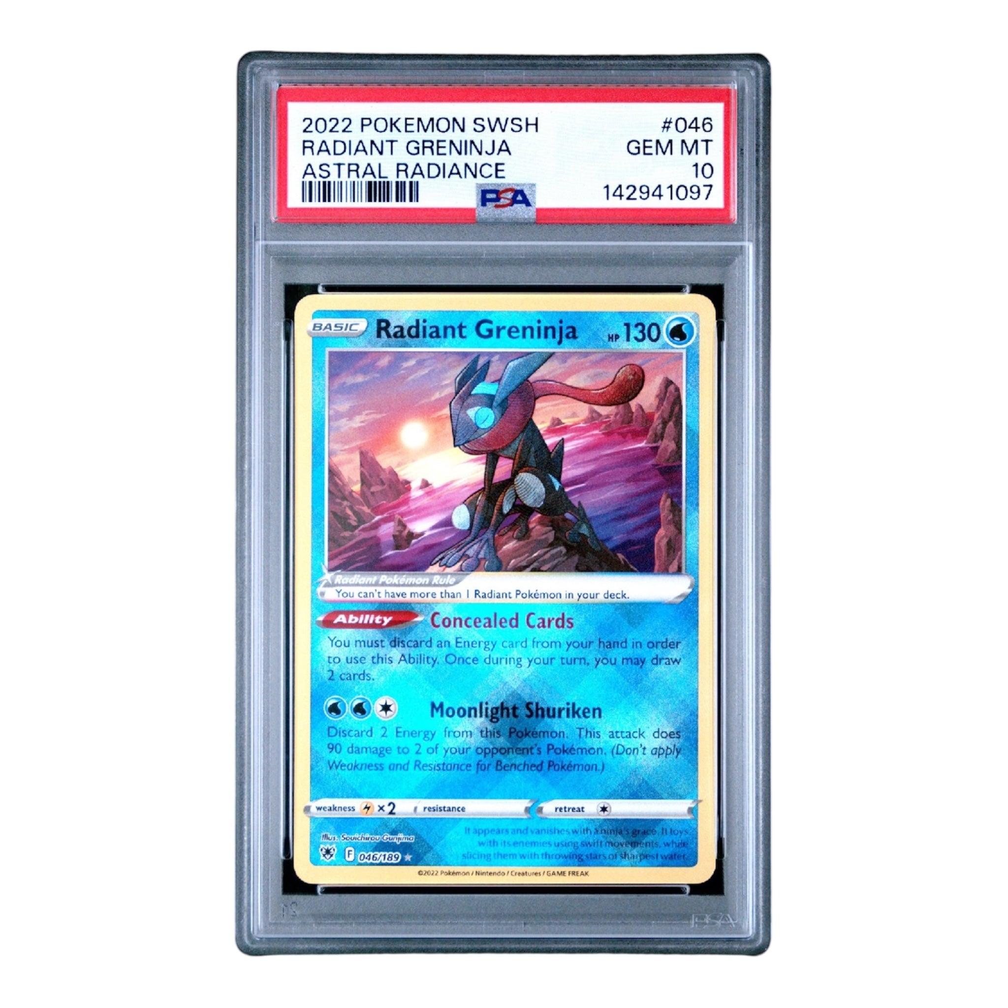 Radiant Greninja Astral Radiance PSA 10