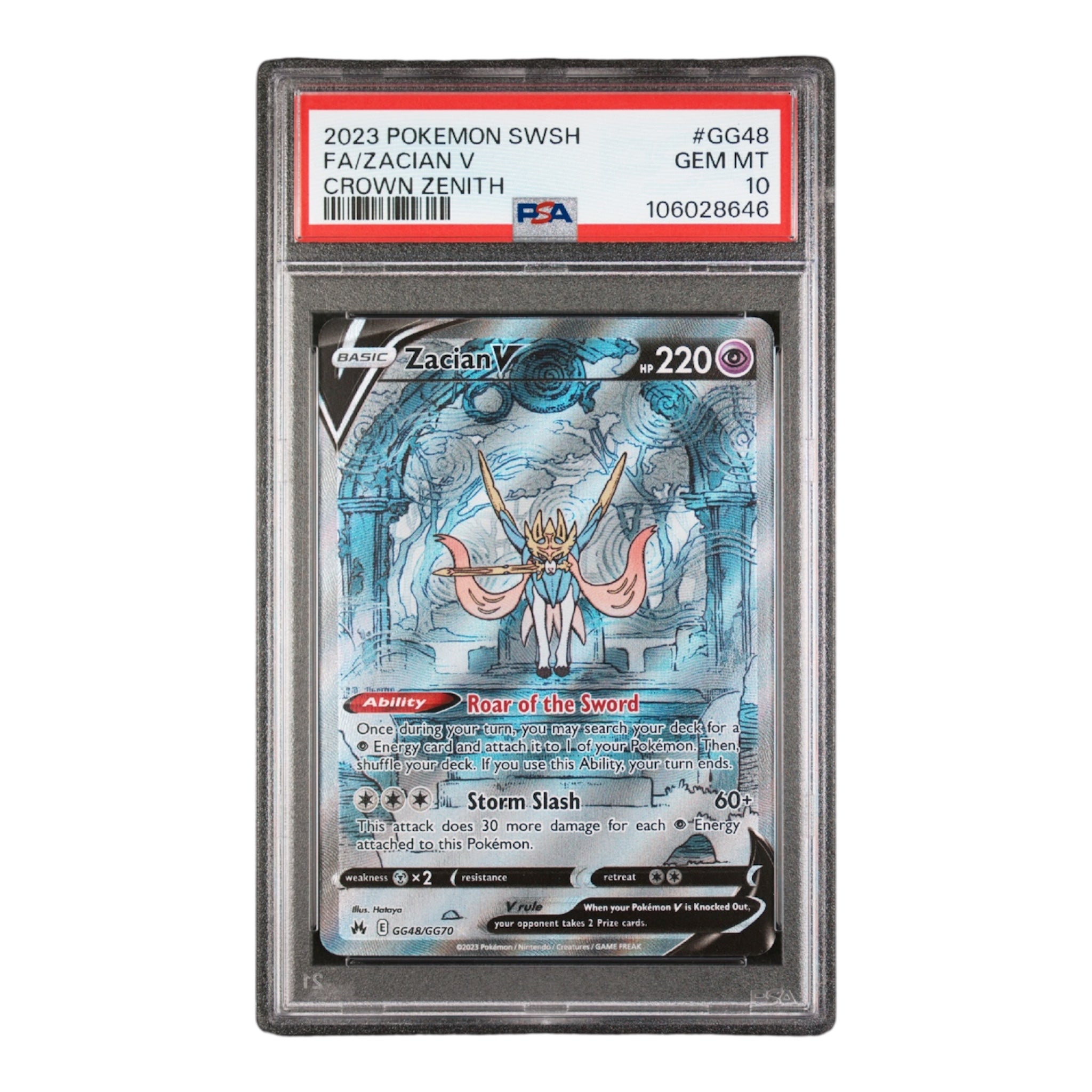 Zacian V Crown Zenith PSA 10