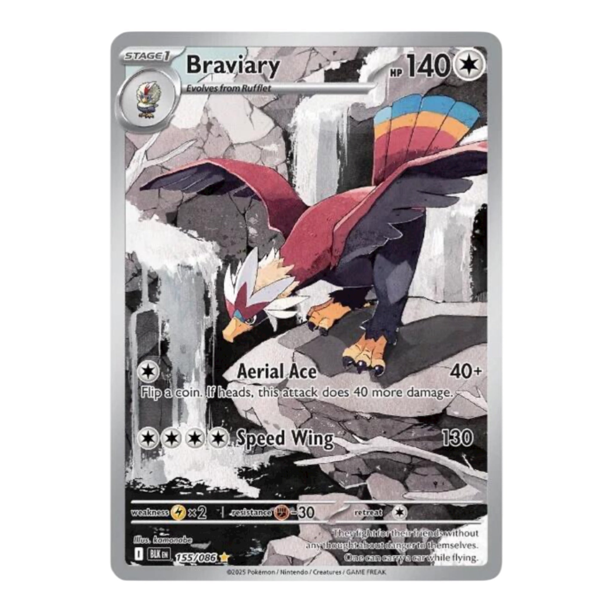 Braviary 155/086 Black Bolt