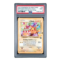 Birthday Pikachu Celebrations Black Star Promo 24 PSA 9