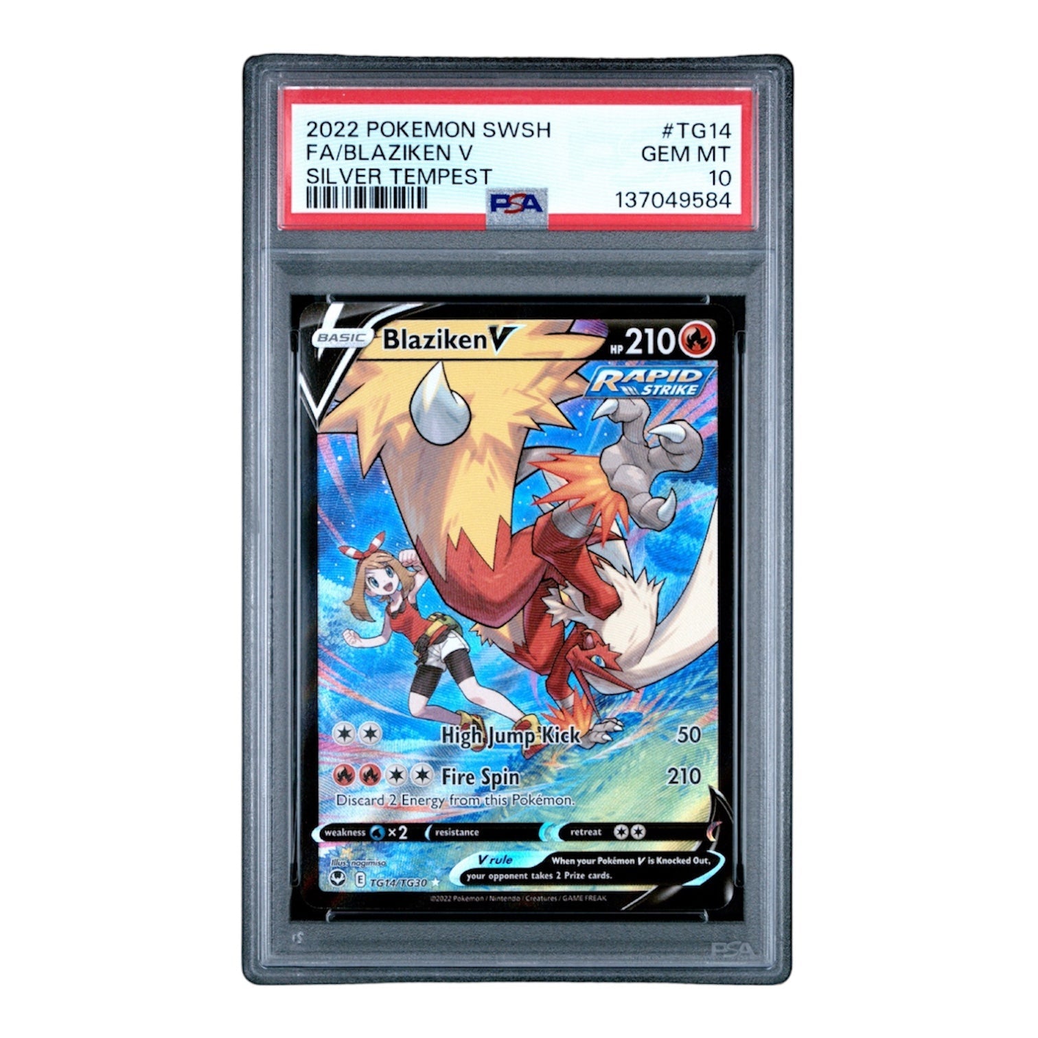 Blaziken V Silver Tempest PSA 10