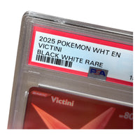Victini #172 Black White Rare White Flare PSA 10 Minor Slab Imperfection