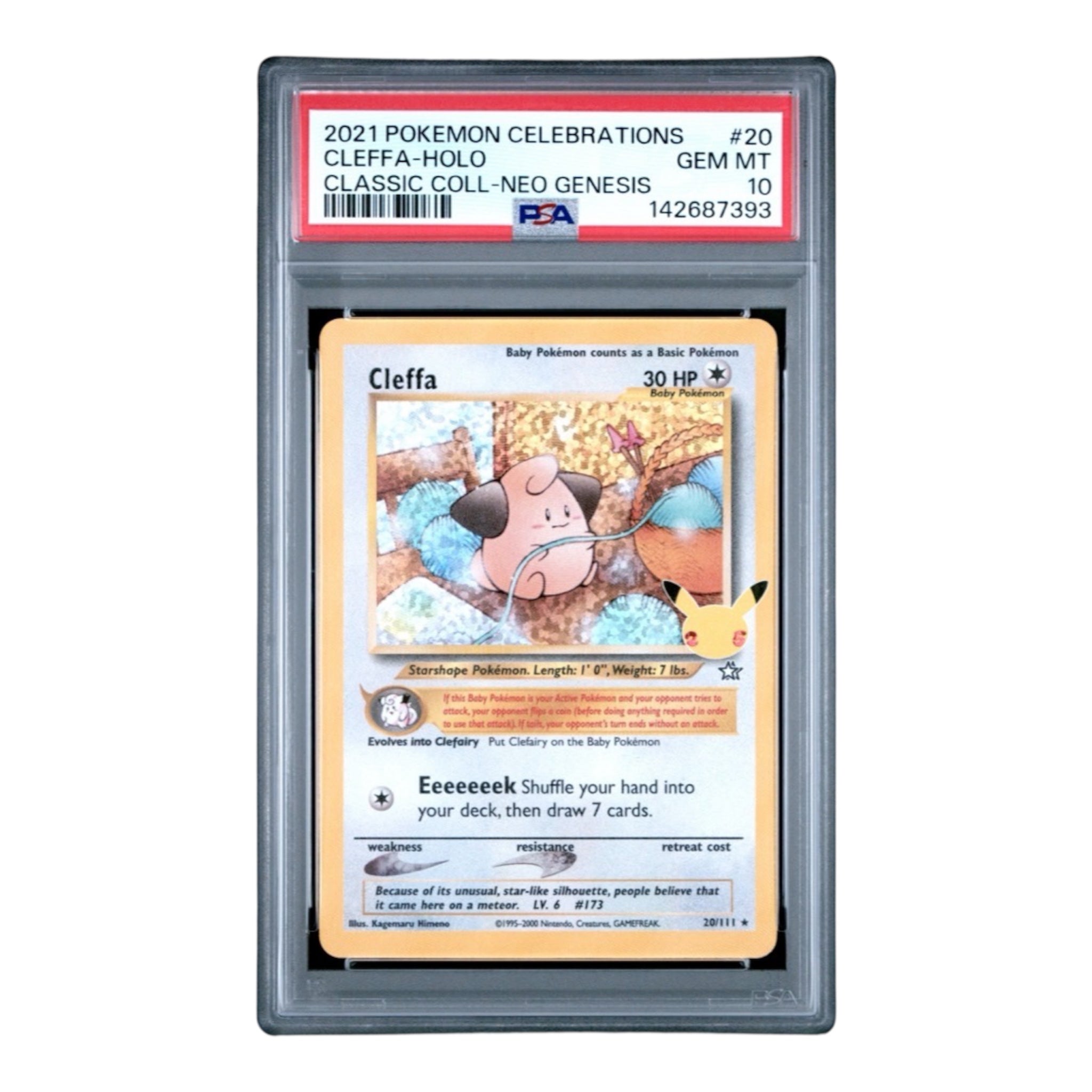 ポケモンカード CLEFFA-HOLO 1stエディションPSA10 Cleffa Celebrations PSA 10 – OV Games LLC