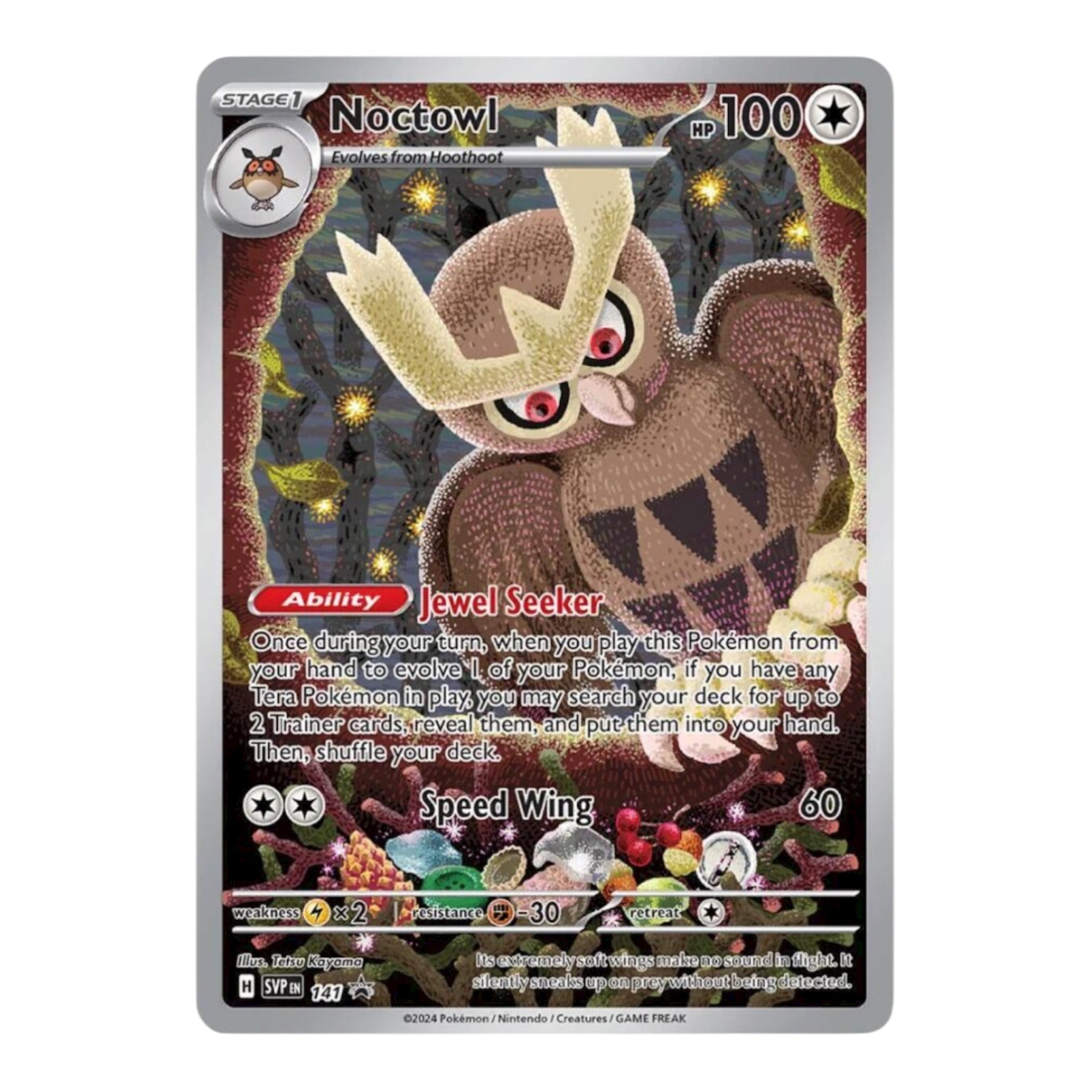 Noctowl 141 Black Star Promo