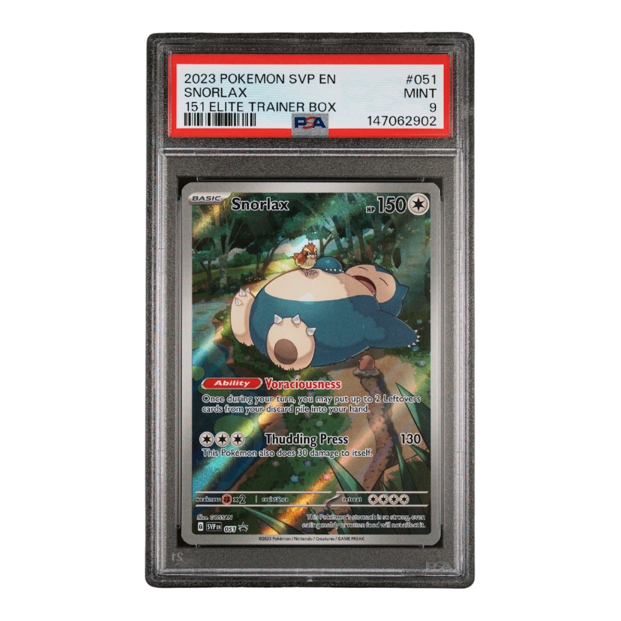 Snorlax Black Star Promo 051 PSA 9