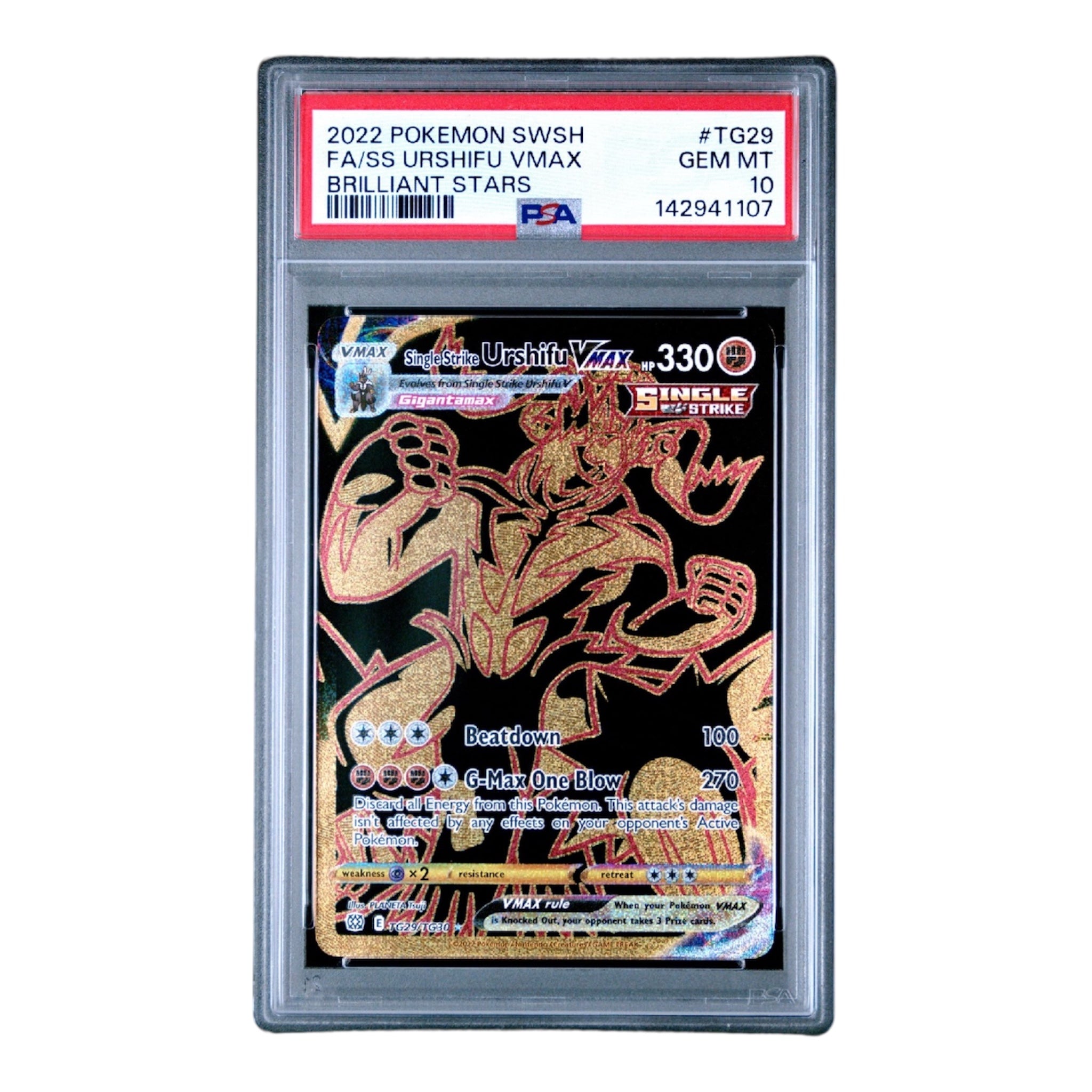 Single Strike Urshifu VMAX Brilliant Stars PSA 10