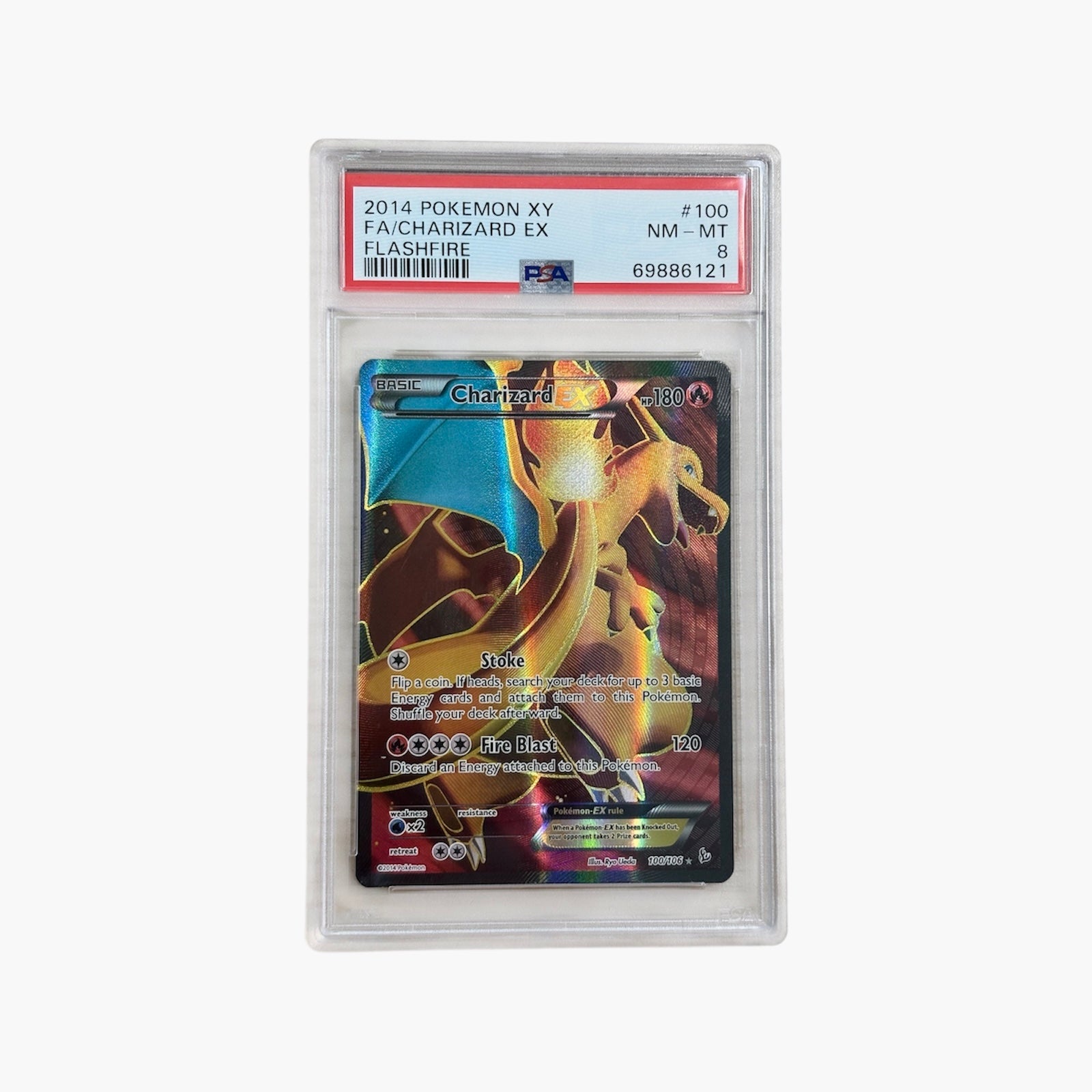 Charizard Ex XY Flashfire PSA 8