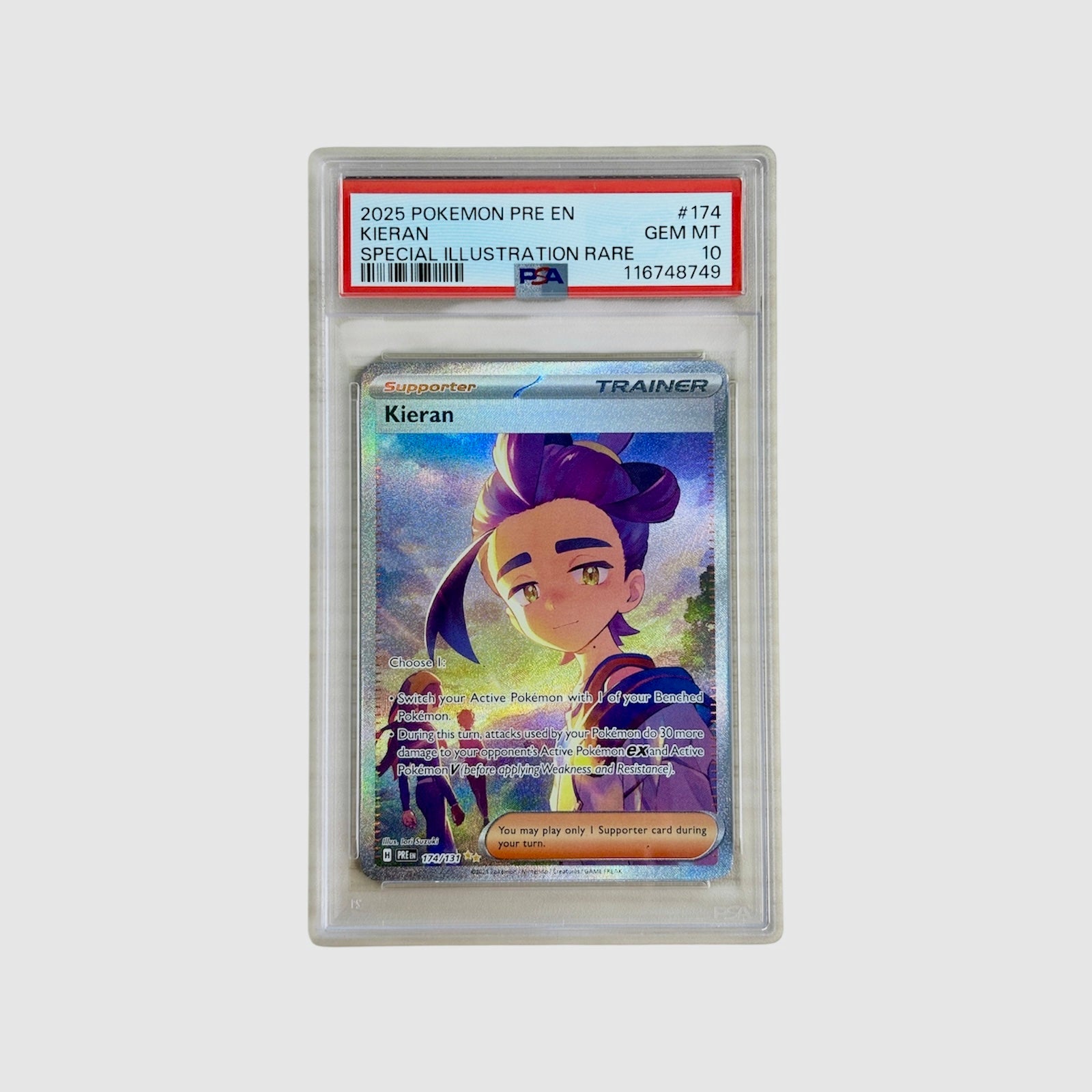 Kieran SIR Prismatic Evolutions PSA 10
