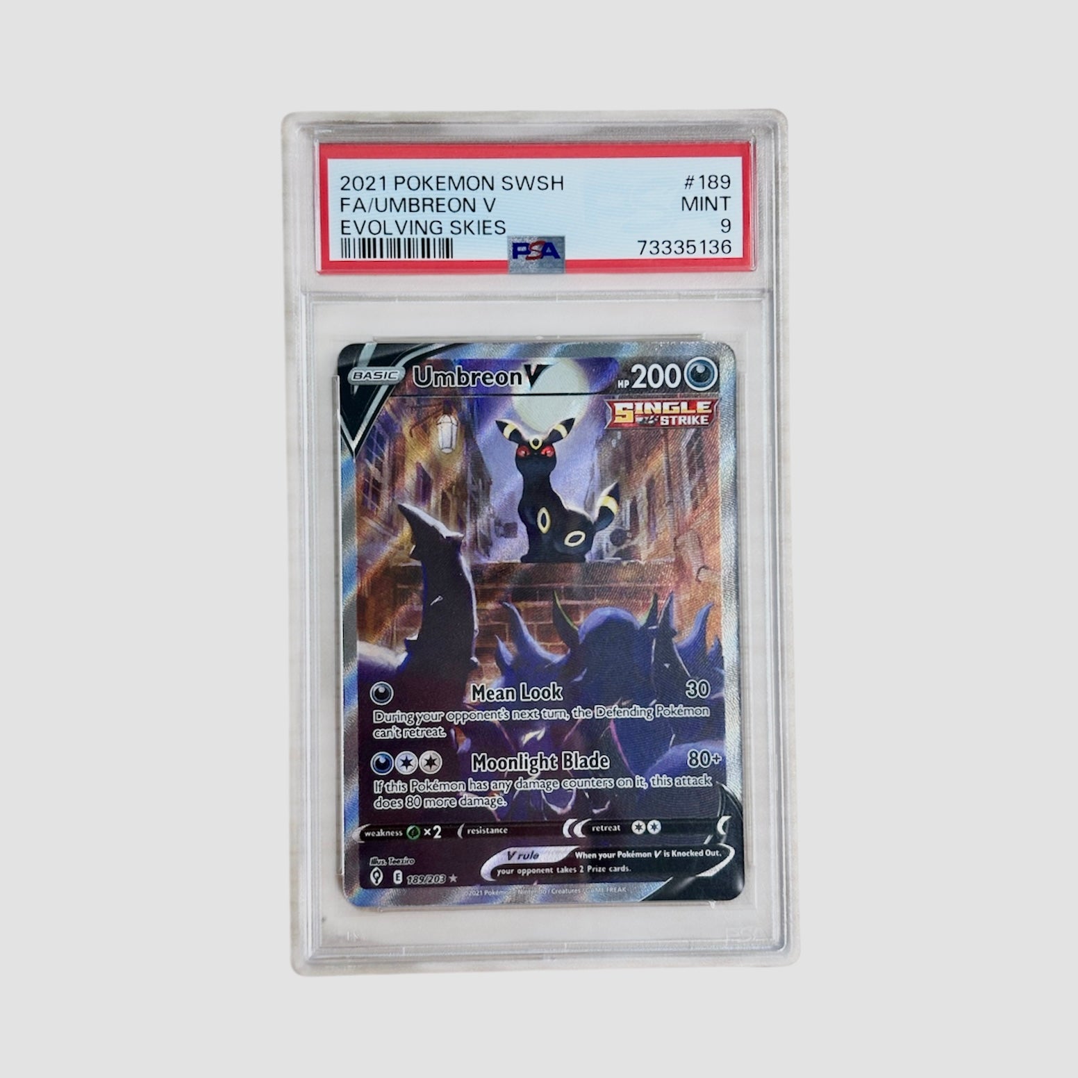 Umbreon V Evolving Skies PSA 9