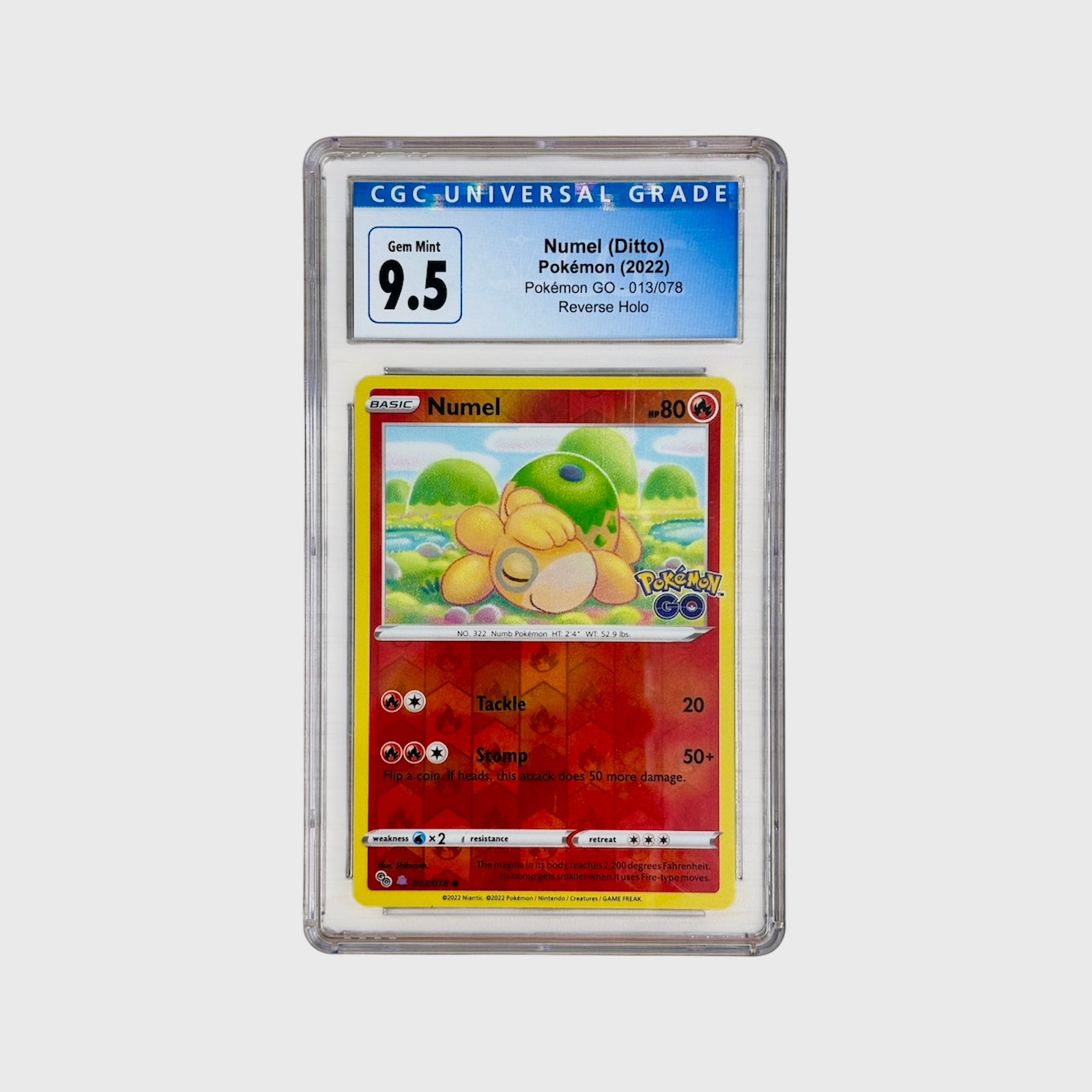 Numel (Ditto) Pokemon Go CGC 9.5