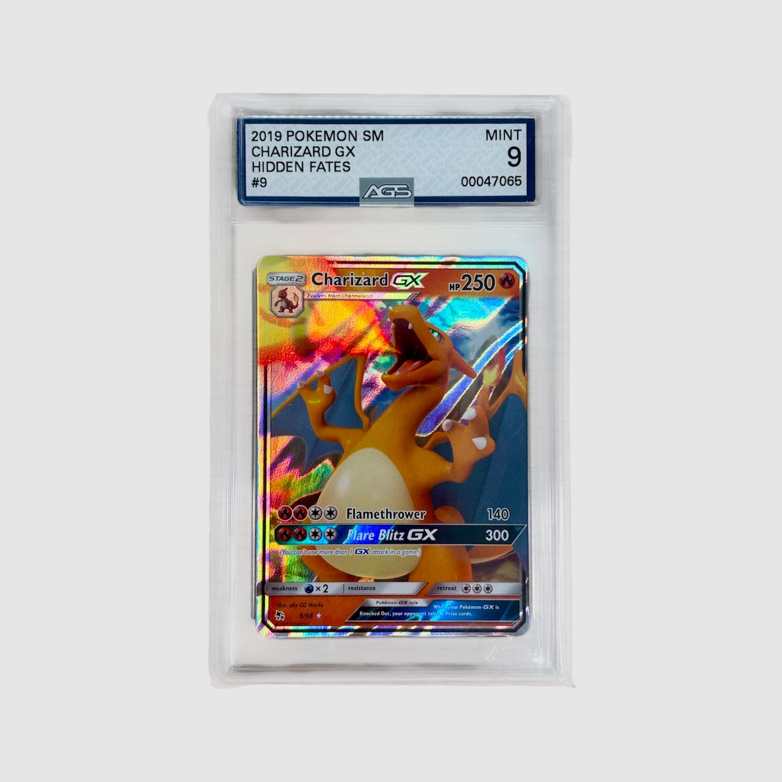 Charizard GX Hidden Fates 9/68 AGS 9