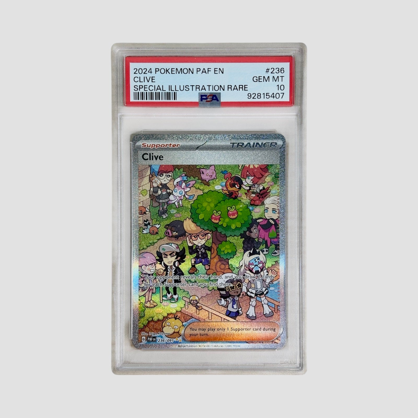 Clive SIR Paldean Fates PSA 10