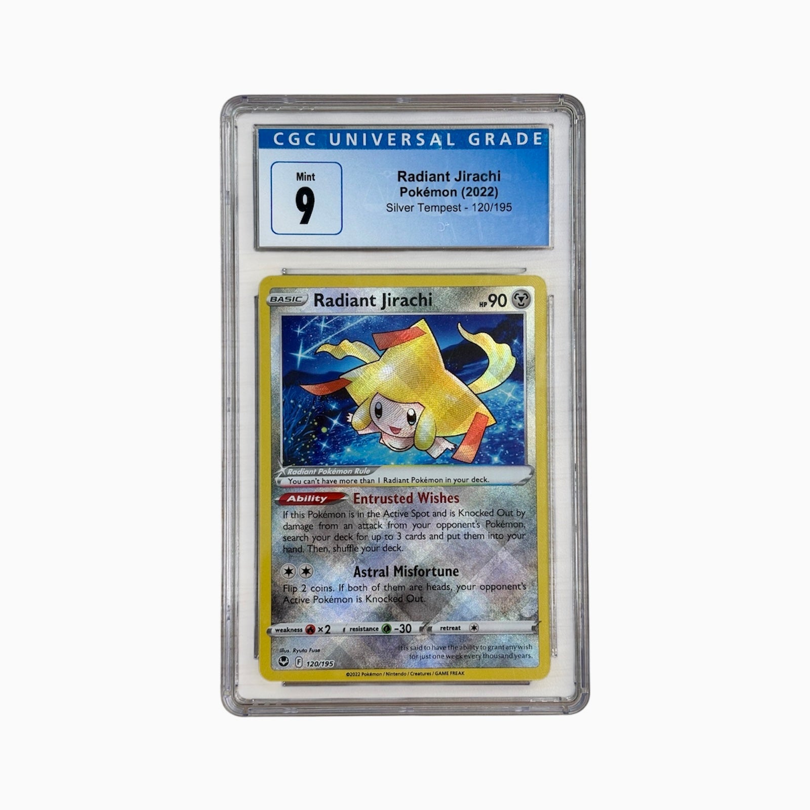Radiant Jirachi Silver Tempest CGC 9