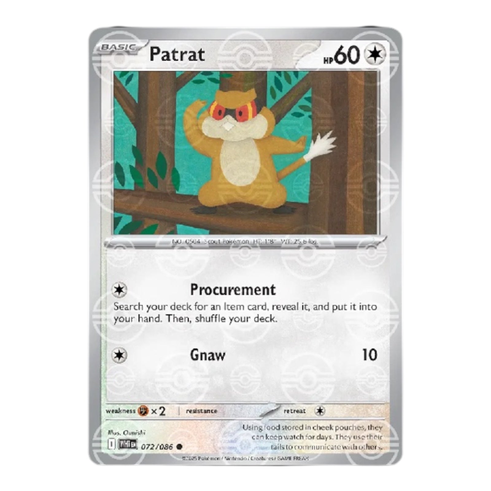 Patrat 072/086 Poke Ball Pattern