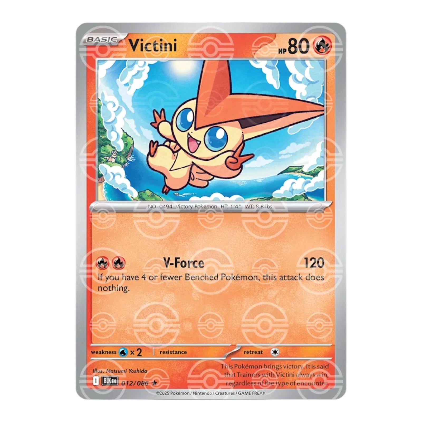 Victini 012/086 Poke Ball Pattern