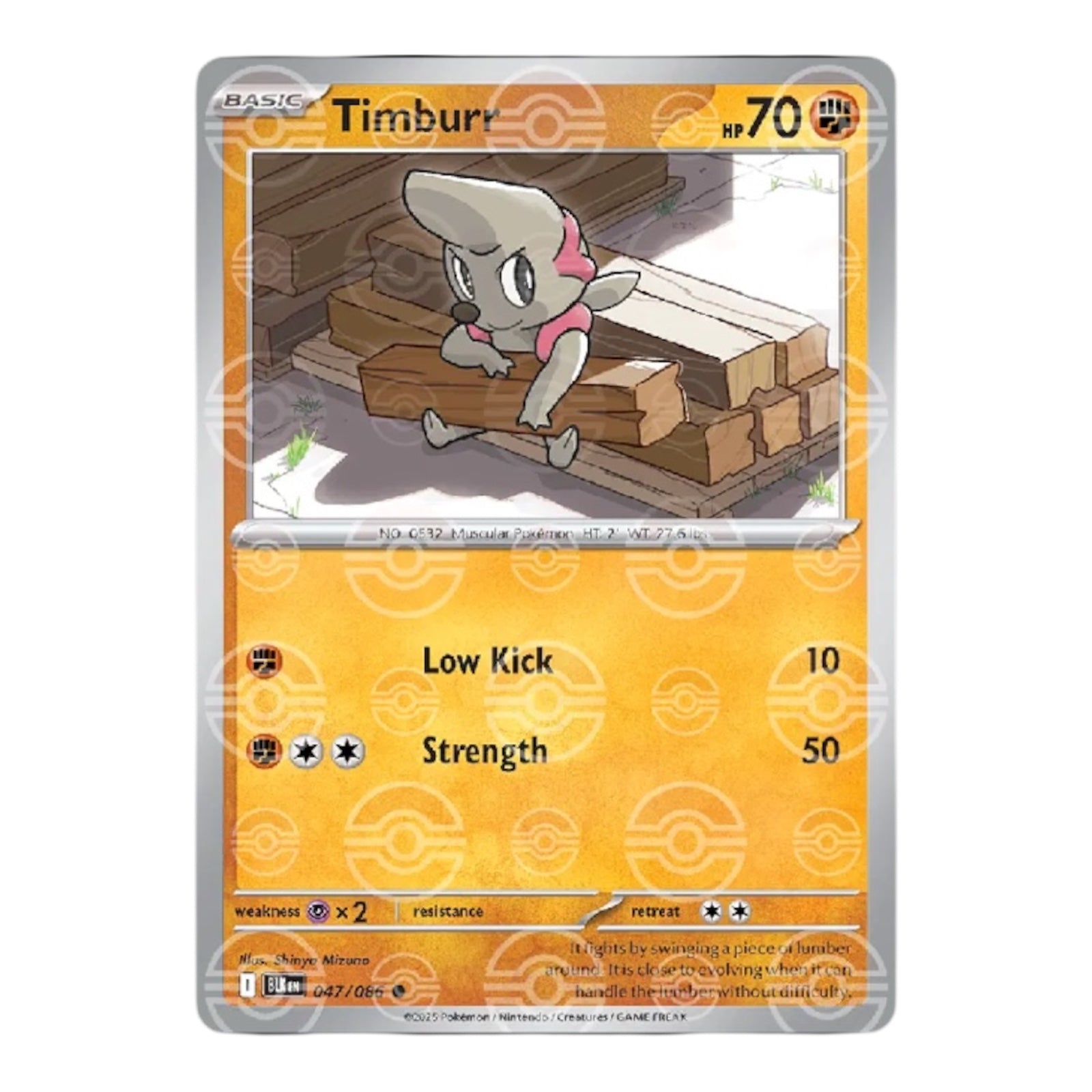 Timburr 047/086 Poke Ball Pattern