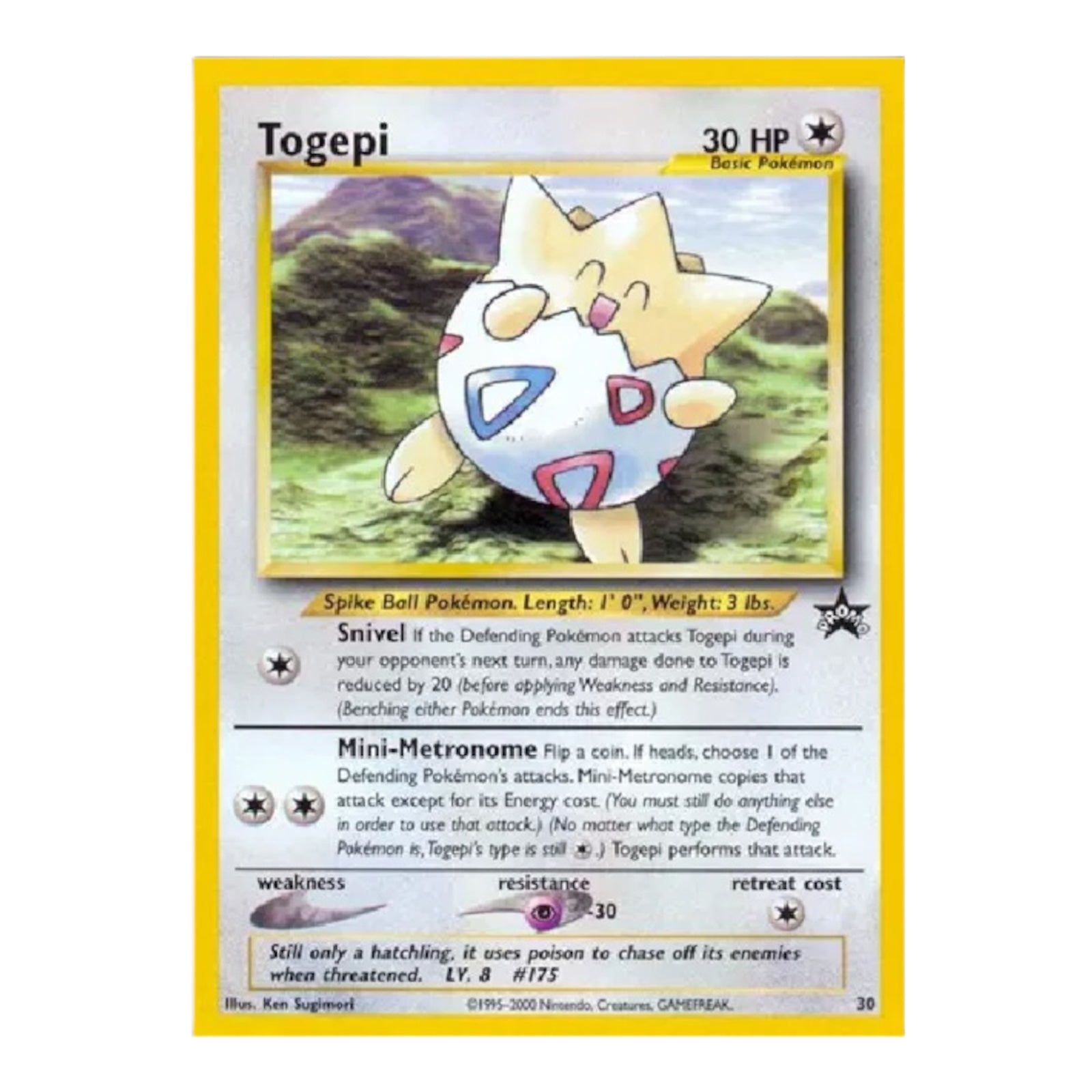 Togepi Black Star Promo 30