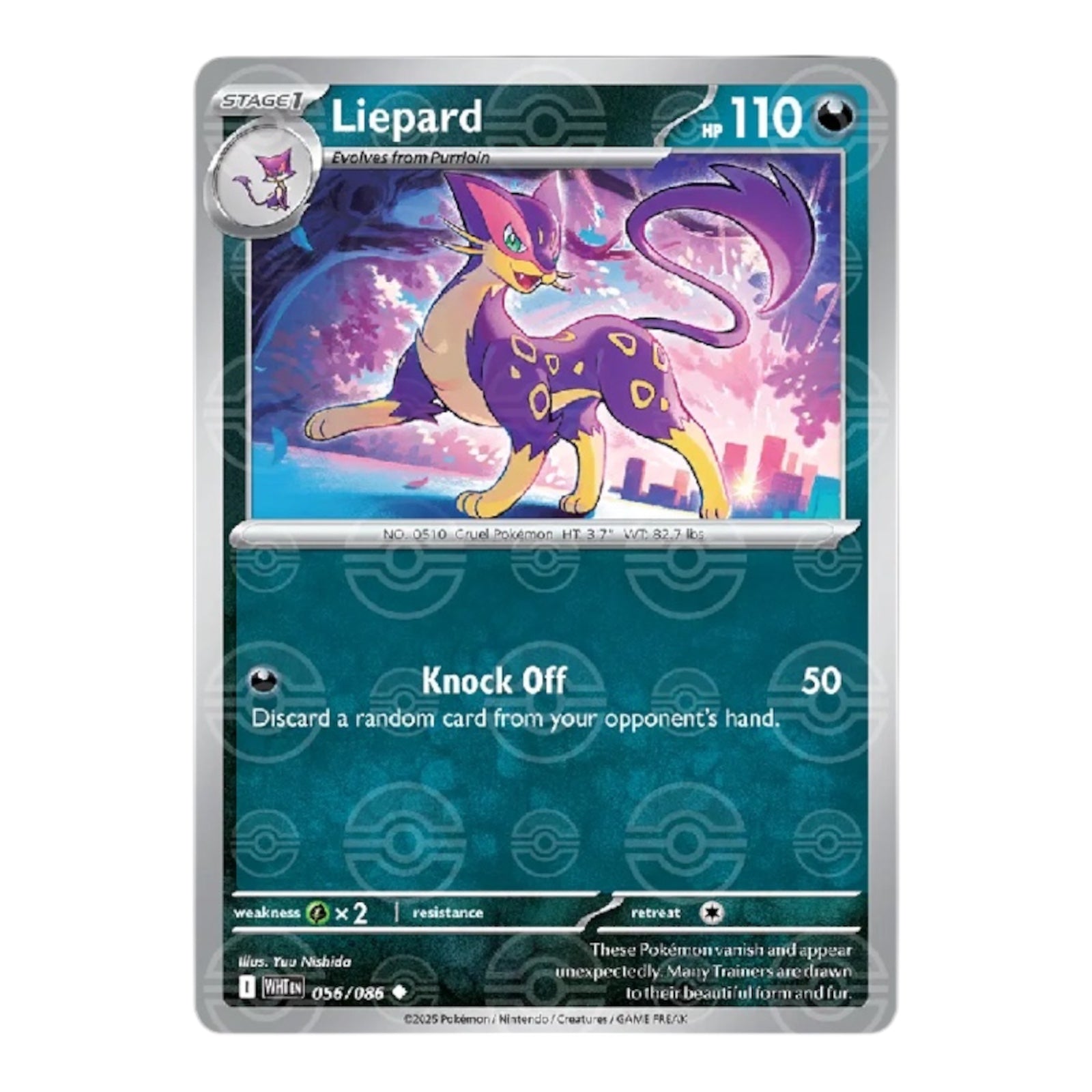 Liepard 056/086 Poke Ball Pattern