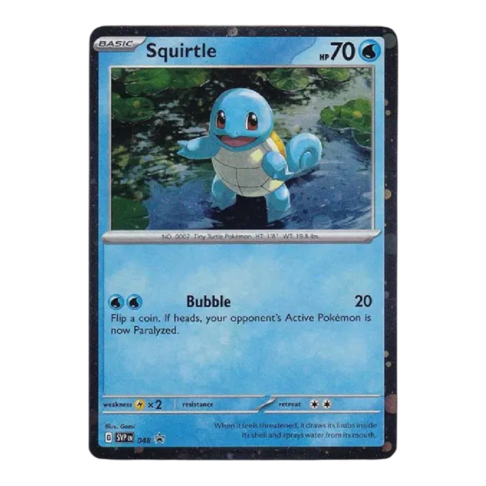 Squirtle Black Star Promo 048
