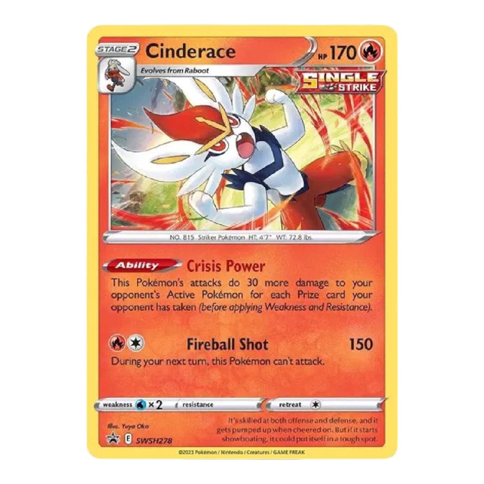Cinderace Black Star Promo SWSH278