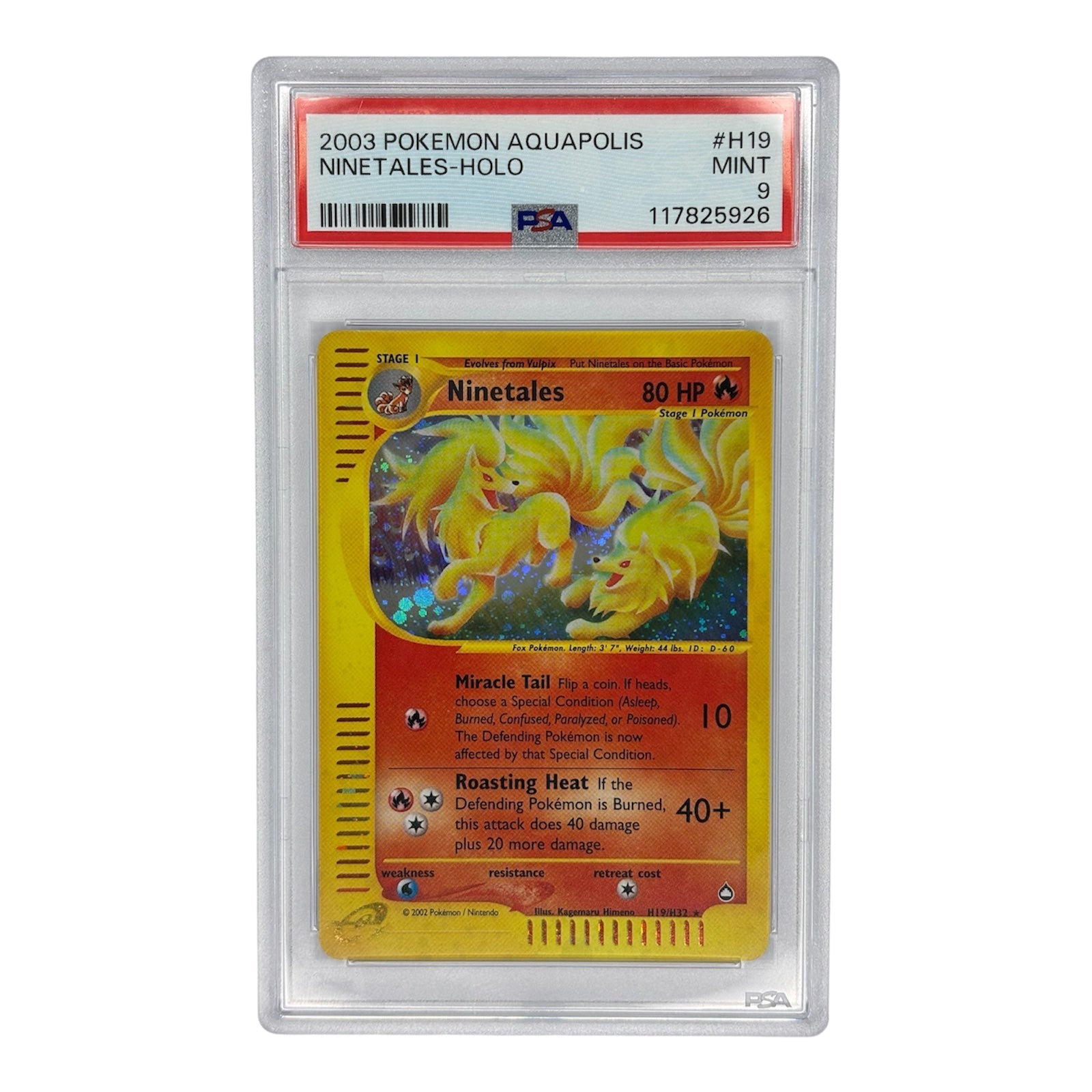 Ninetales Aquapolis PSA 9