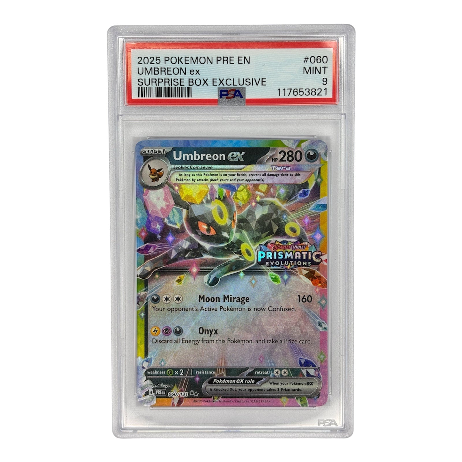 Umbreon Ex Surprise Box Exclusive Promo PSA 9