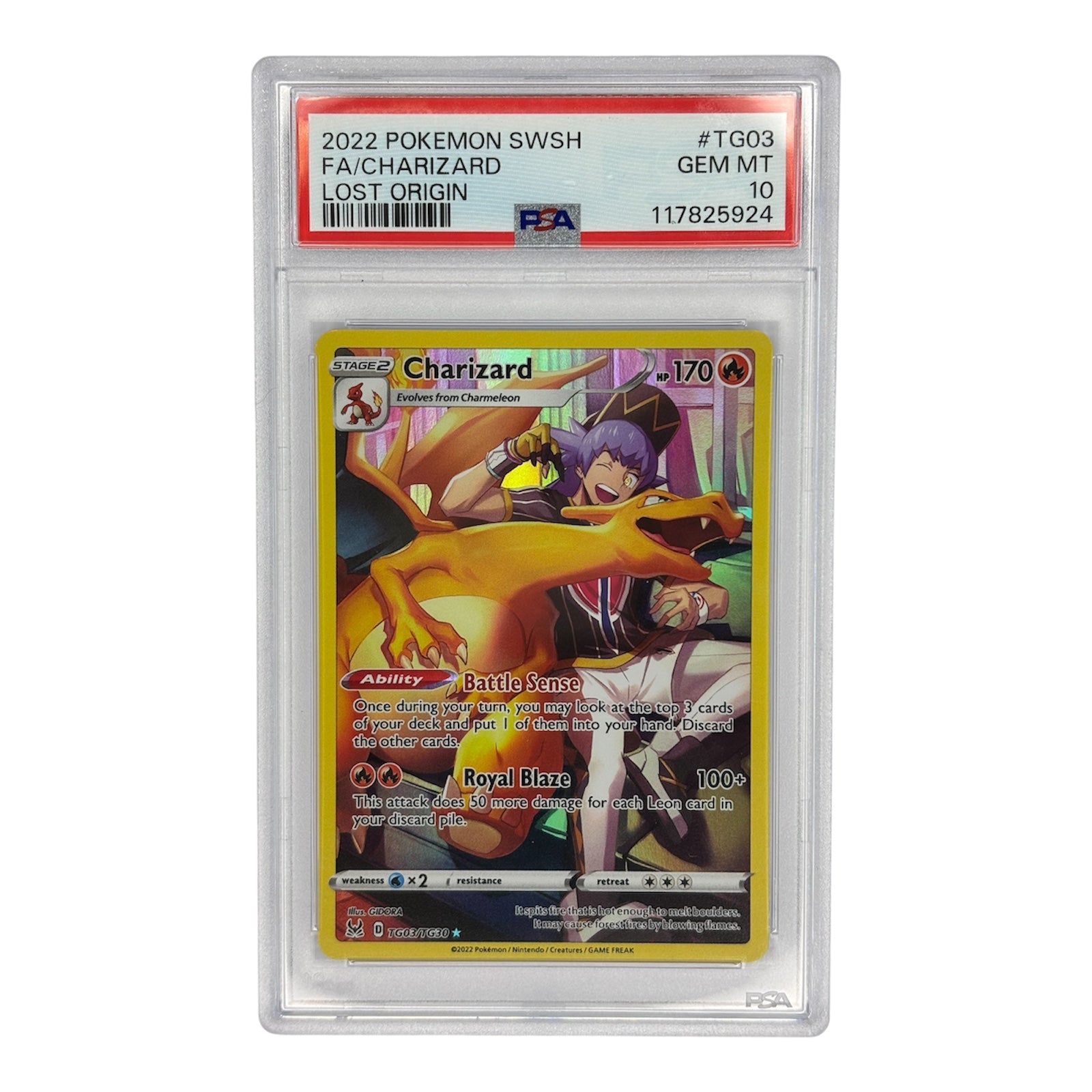Charizard Lost Origin Trainer Gallery PSA 10