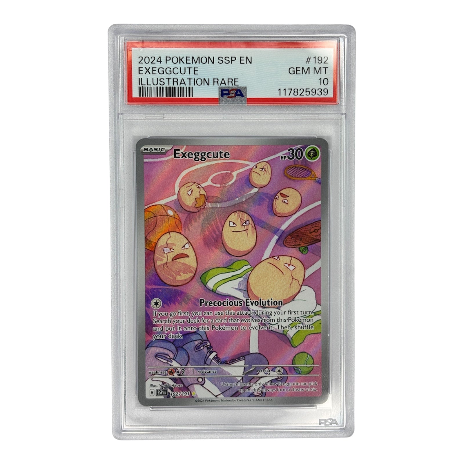 Exeggcute Surging Sparks IR PSA 10
